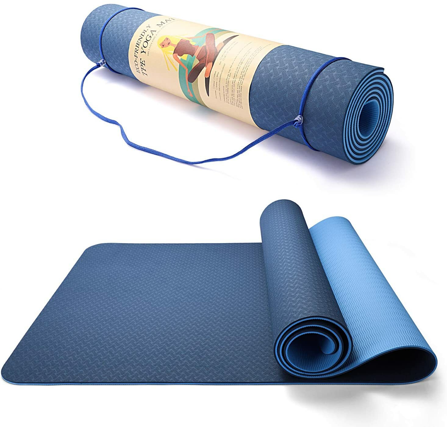 Twing Eco Friendly TPE Yoga Mat Non-Slip Workout