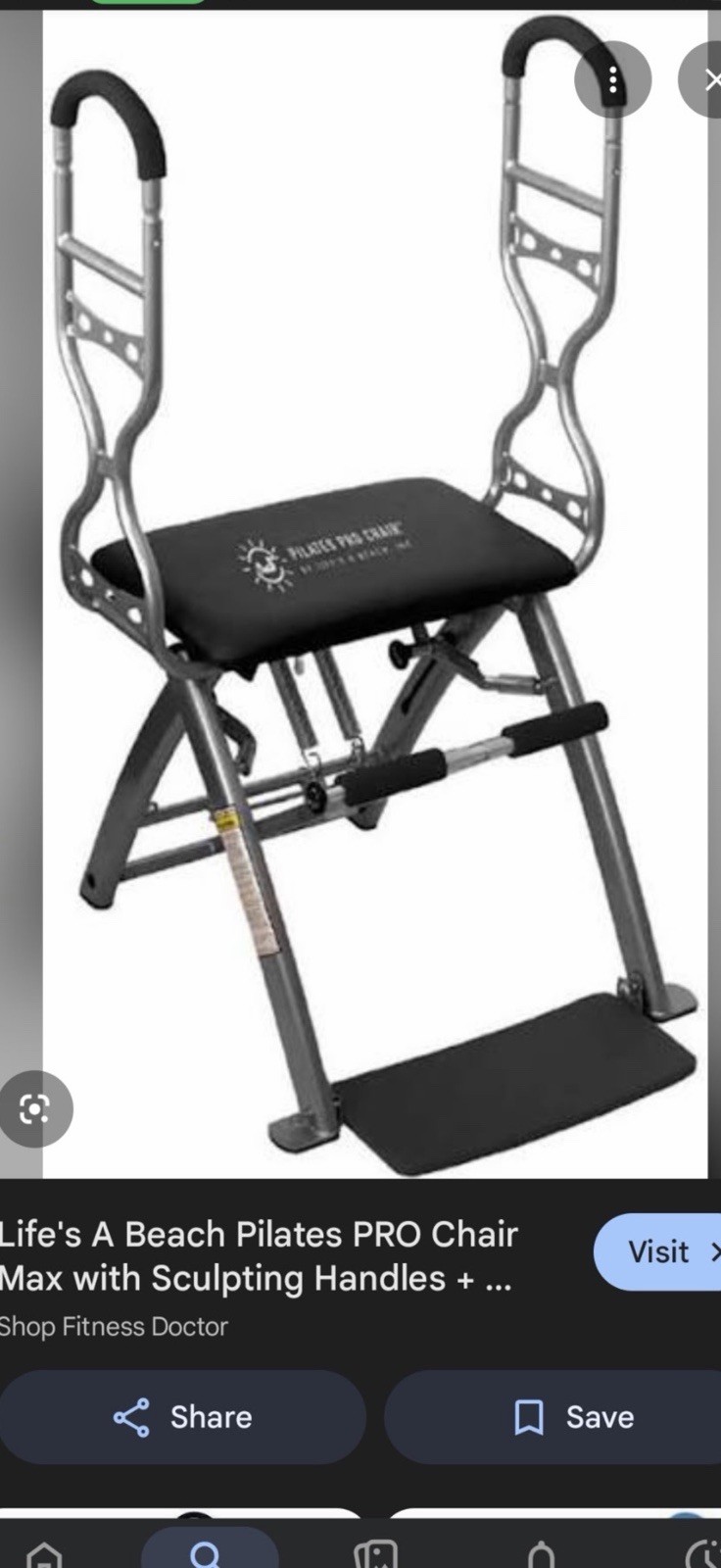 Life&rsquo;s A Beach Pilates PRO Chair Max Sculpting Handles Foldable Compact Design
