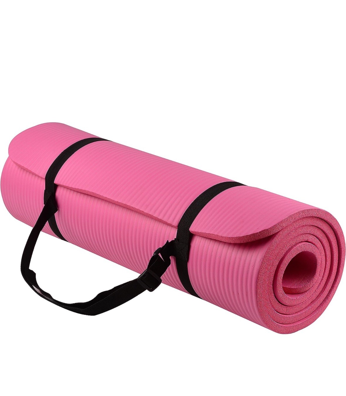 Pink Yoga Mat All-Purpose 1/2-Inch Extra Thick High Density Anti-Tear