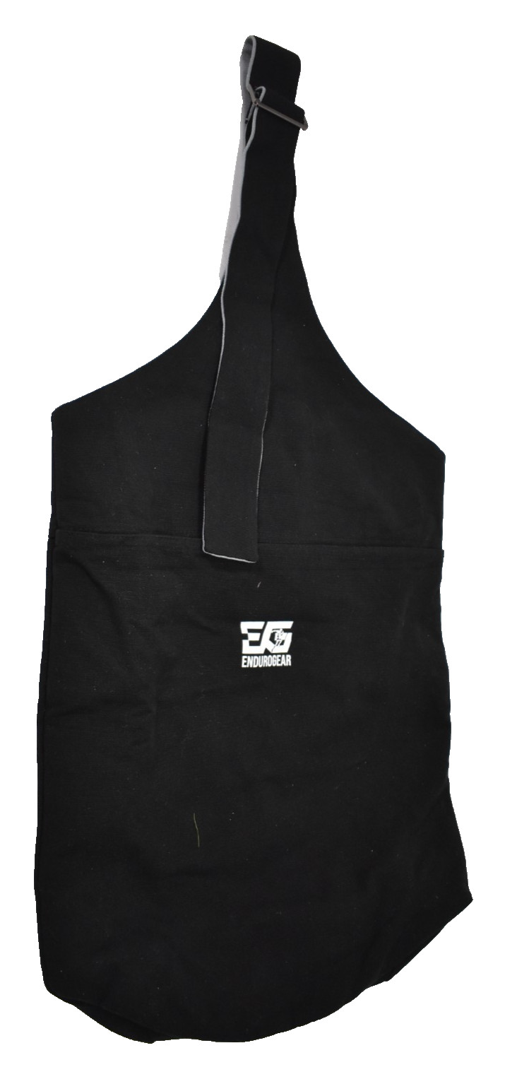 Enduro Gear Yoga Mat Bag Durable Canvas Tote Carrier w Adjustable Strap Black