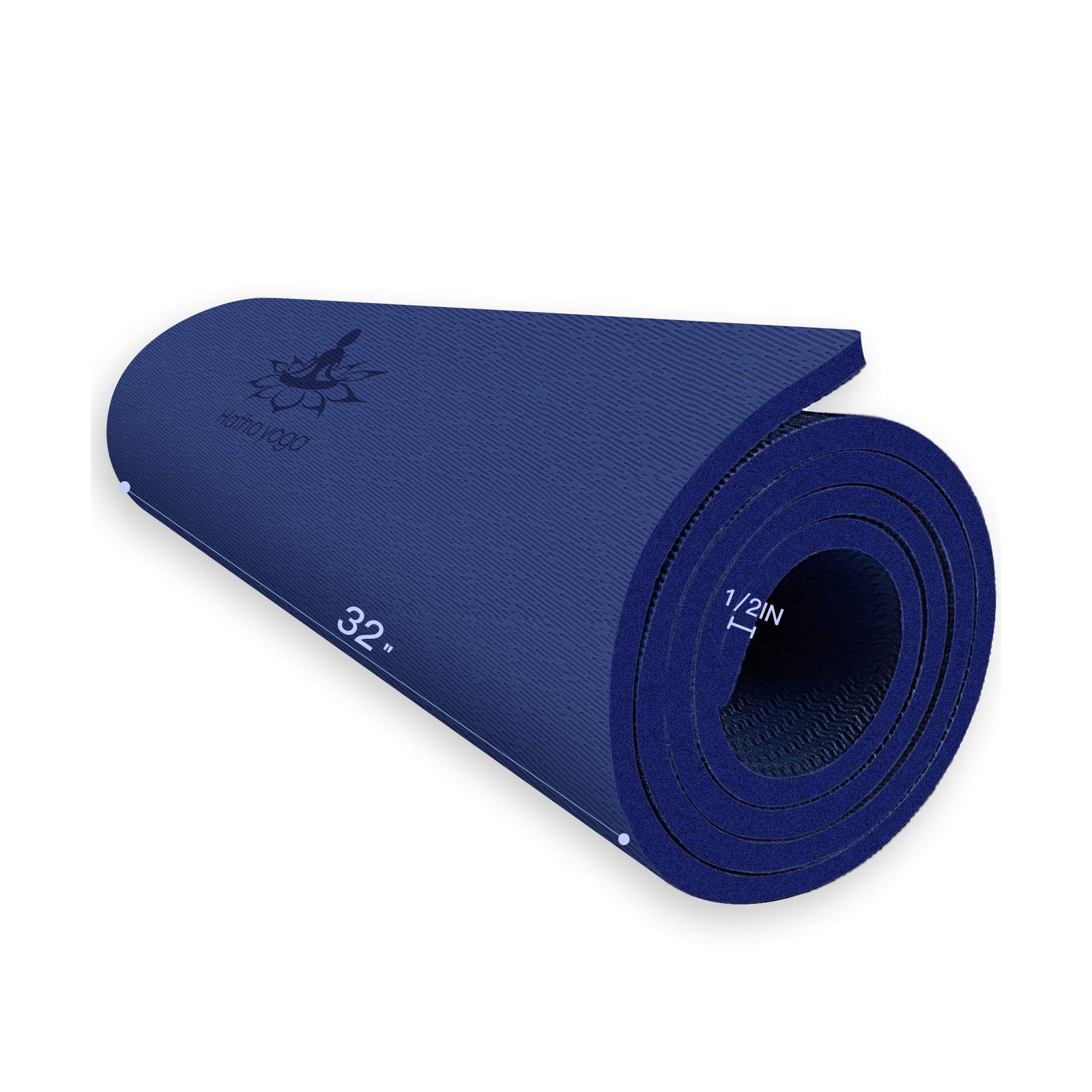 Hatha Yoga Extra Thick TPE Yoga Mat – 72&Prime;x 32&Prime; Thickness 1/2 Inch -Eco Friend…