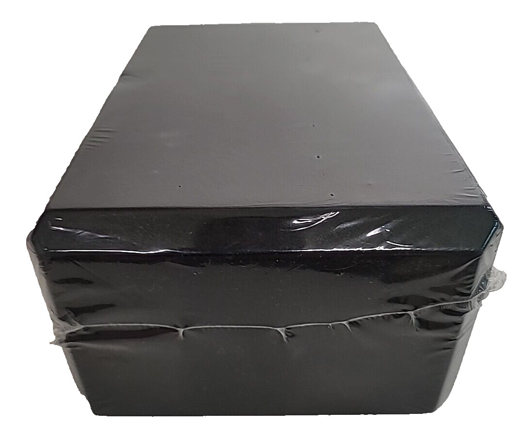 Foam Yoga Block 9x6x4 Inch Black + BONUS: Black Yoga Strap