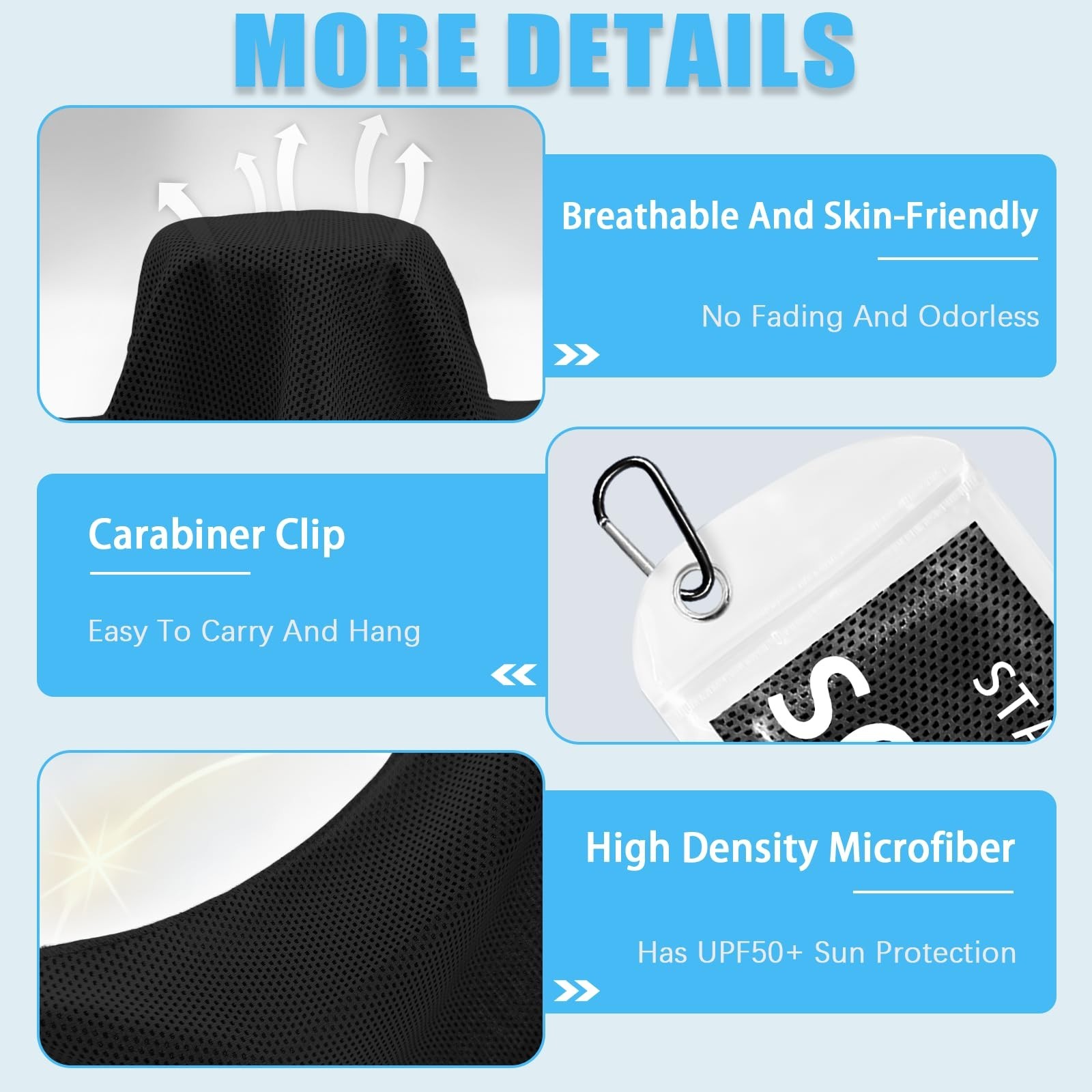 4 Packs Cooling Towel, 40&Prime; x 12&Prime; Microfiber Cooling Towels for Neck and Face,…