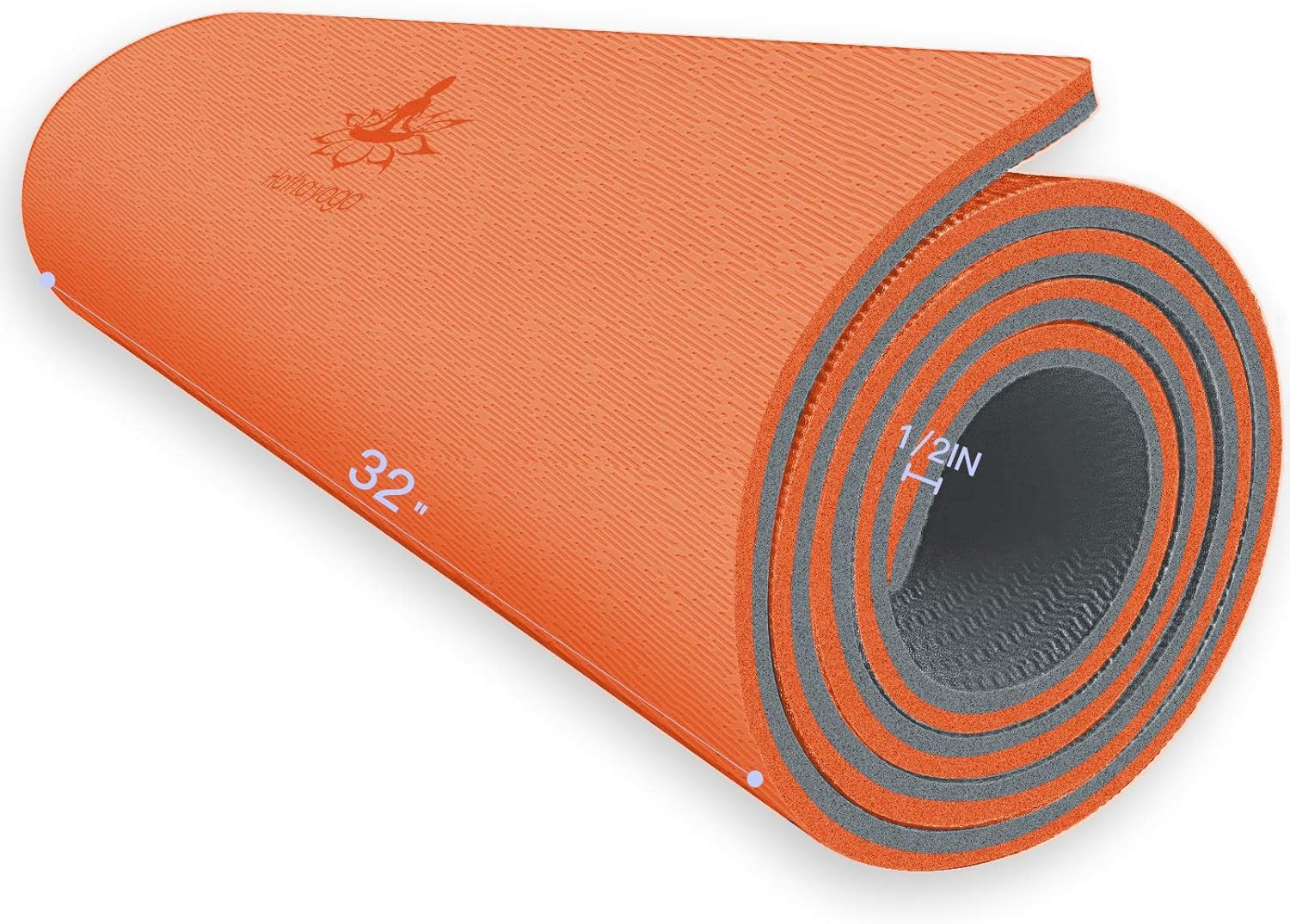 Hatha Yoga Extra Thick TPE Yoga Mat – 72&Prime;X 32&Prime; Thickness 1/2 Inch -Eco Friendly