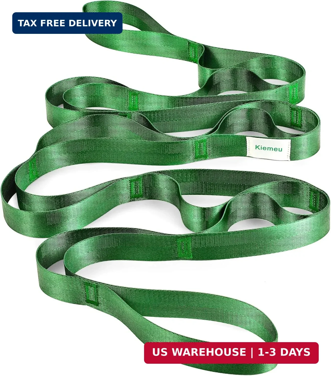 Stretch Strap With Loops For Physical Therapy, Yoga Straps For Stretching With L