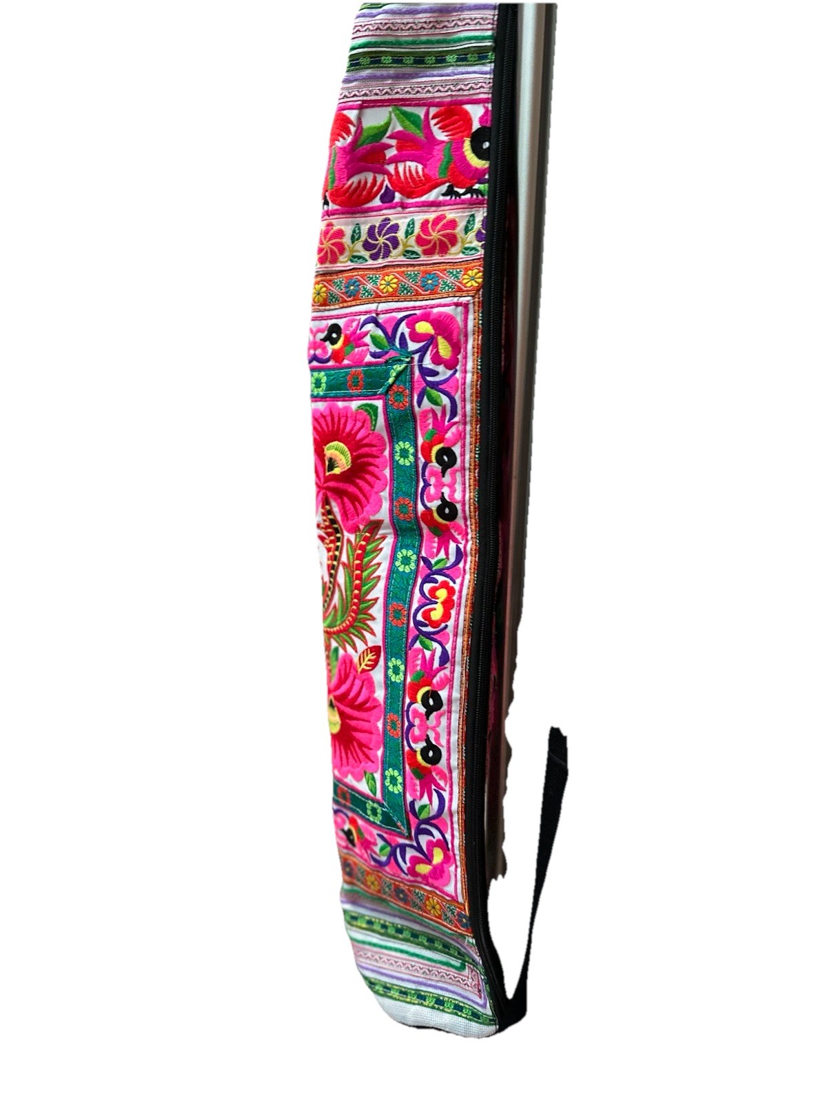 Yoga Mat Dogma Tapestry Embroidery Carrier Bag Colorful Adjustable BNWOT Nice