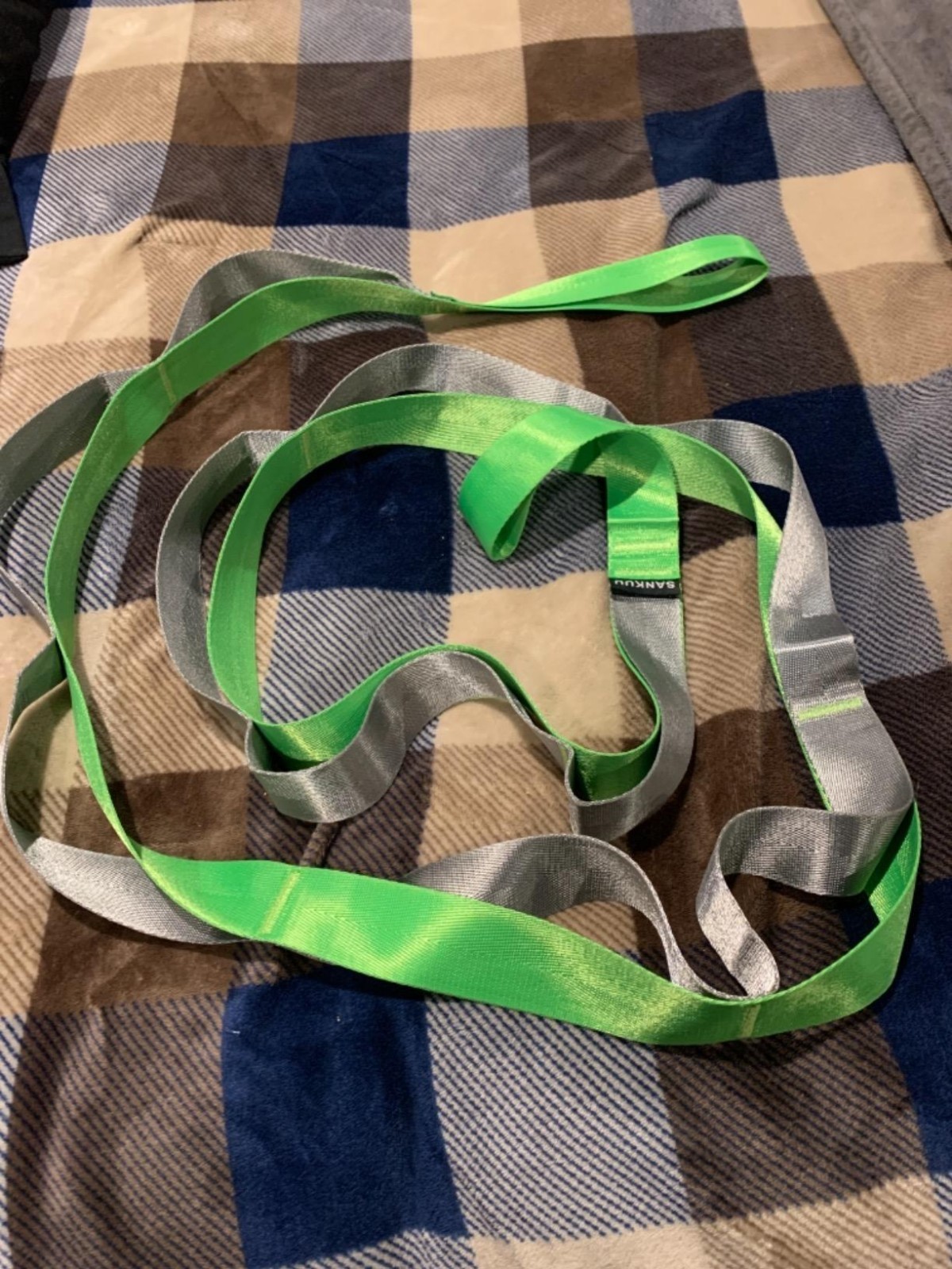 Versatile Yoga Stretch Strap – 12 Loops for Total Body Flexibility & Strength