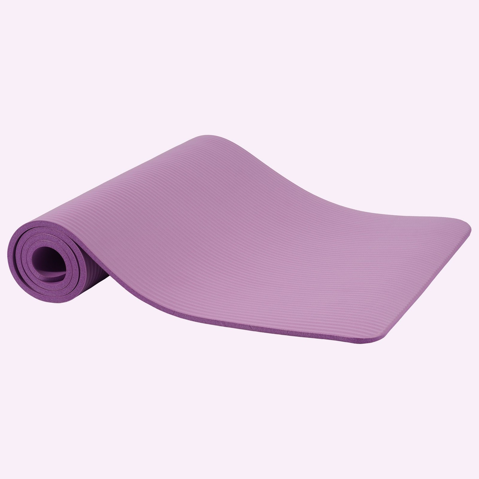 Fitvids 1/2&Prime; Thick High Density Exercise Yoga Mat, Carrying Strap, Purple (Used)
