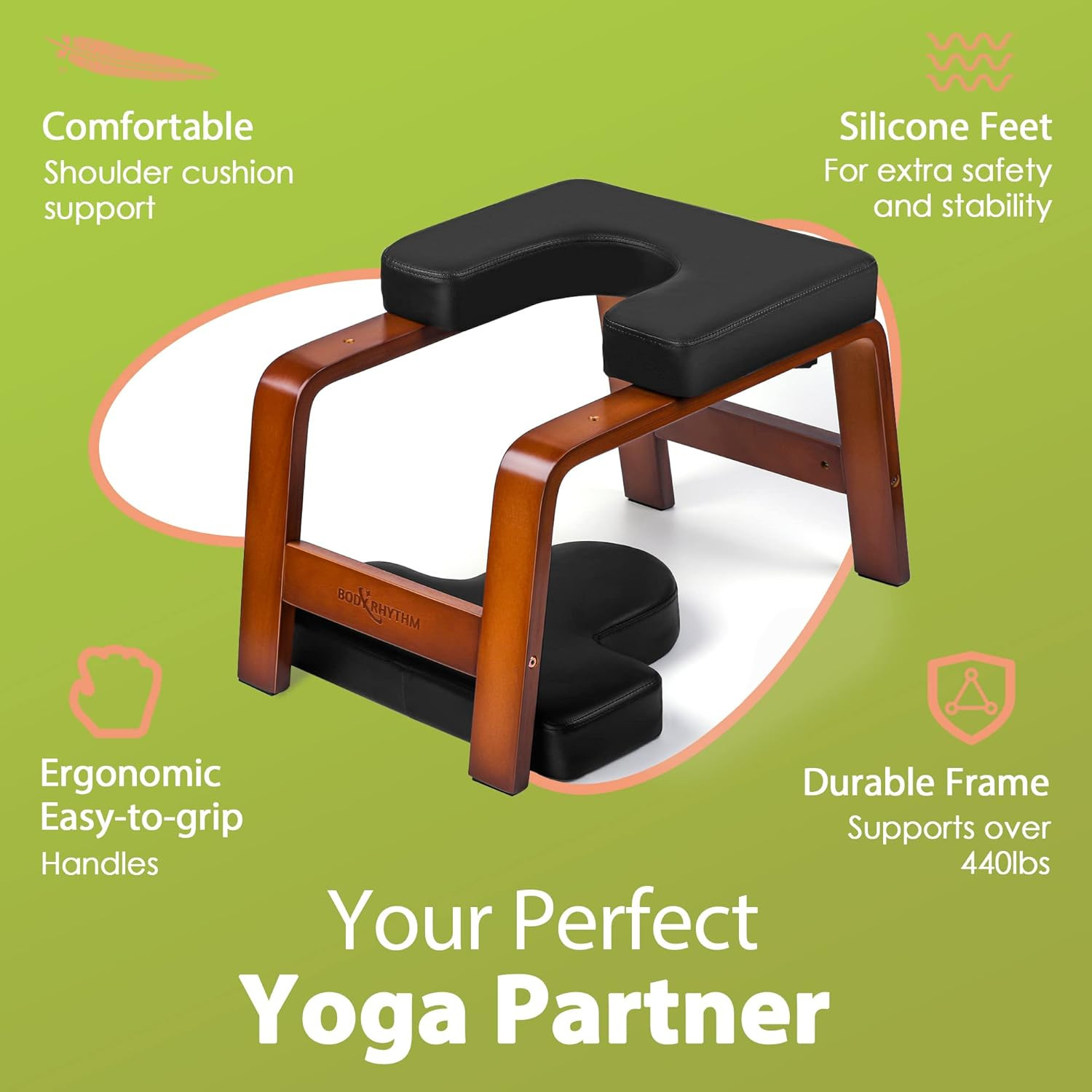 Yoga Headstand Bench, Yoga Inversion Chair, Headstand Trainer for Relieve Stress