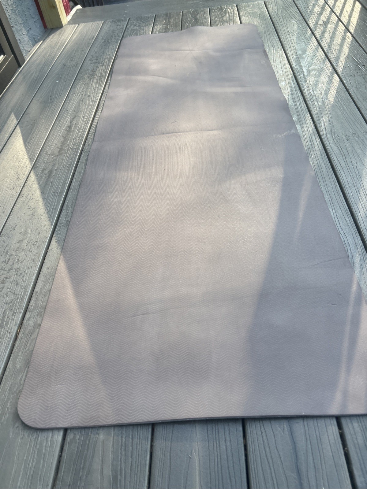 Calia 5mm Premium Grip Yoga Mat Gray Non Slip Exercise Pilates 24×66.5