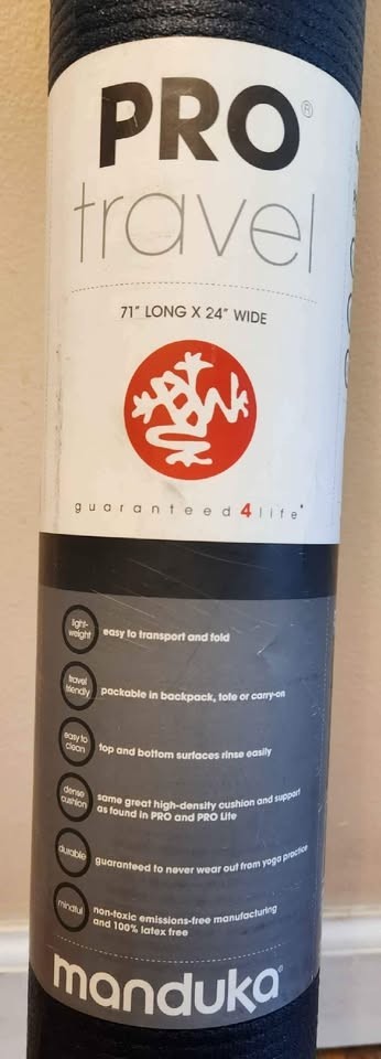 Brand New RARE SOLD OUT Manduka Pro Travel Mat Midnight Yoga Mat 71&Prime;x24&Prime;x2.5mm