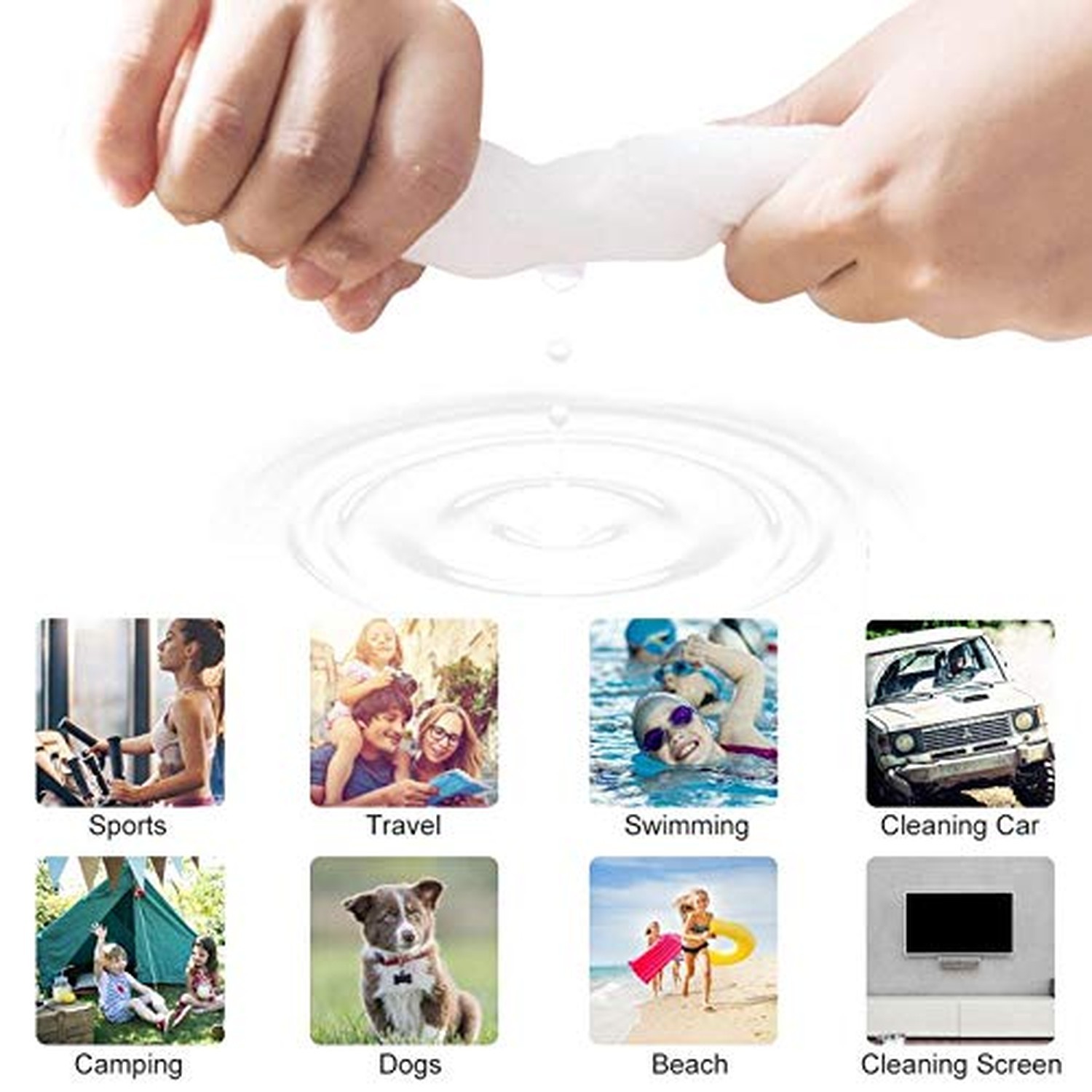 Compressed Towel,Super Soft Compressed Wipe, Durable, Reusable Towels for Tra…