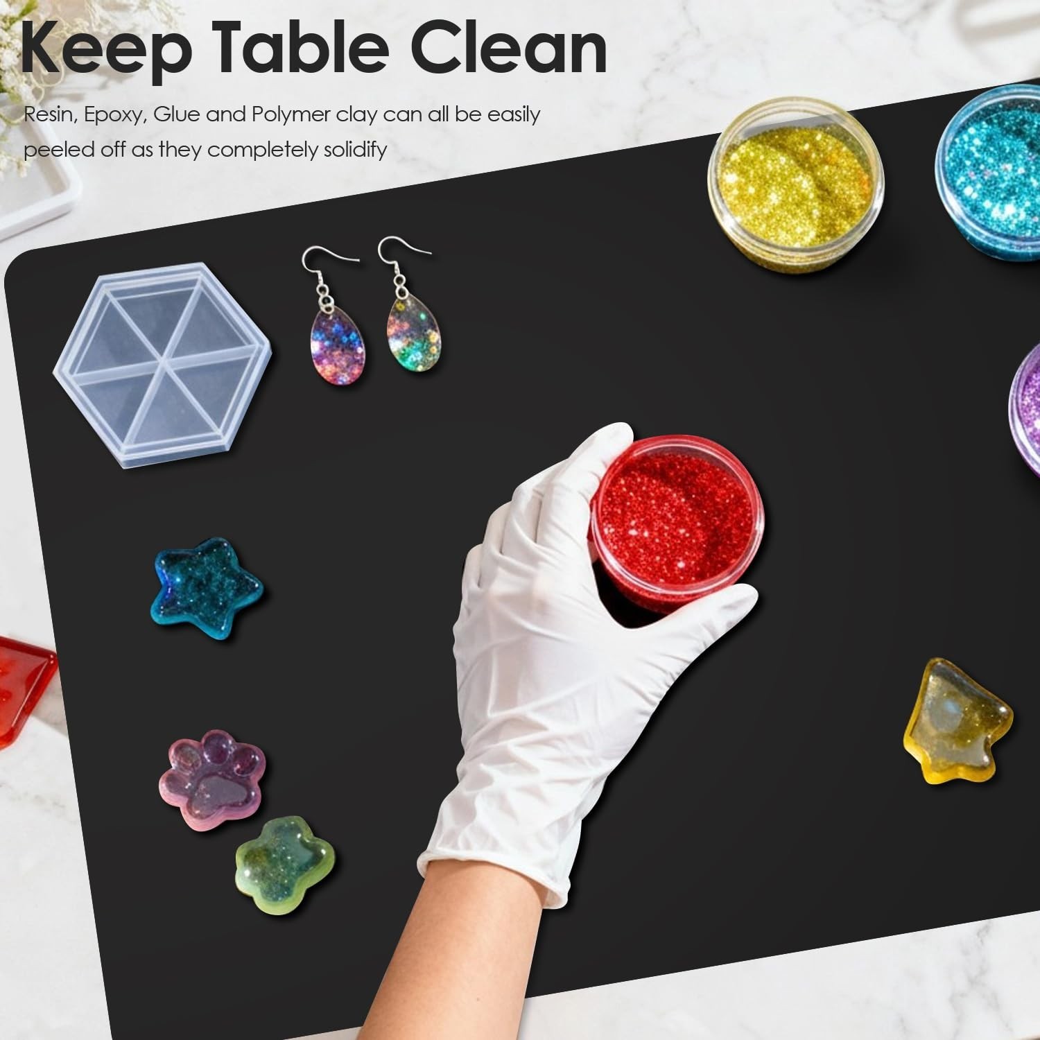 Extra Large Silicone Mat for Kitchen Counter 36&Prime; x 24&Prime; Silicone Table Mat for…