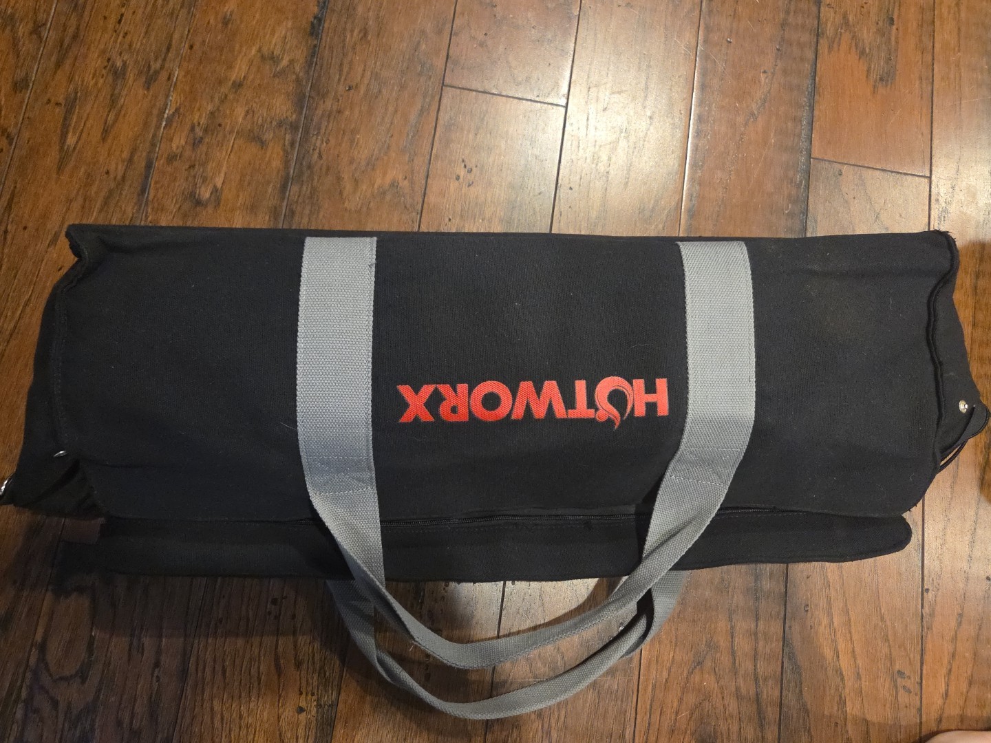 HOTWORX Brown Yoga Mat & Gray Black Non-Slip Towel & Black Rectangular Carry Bag