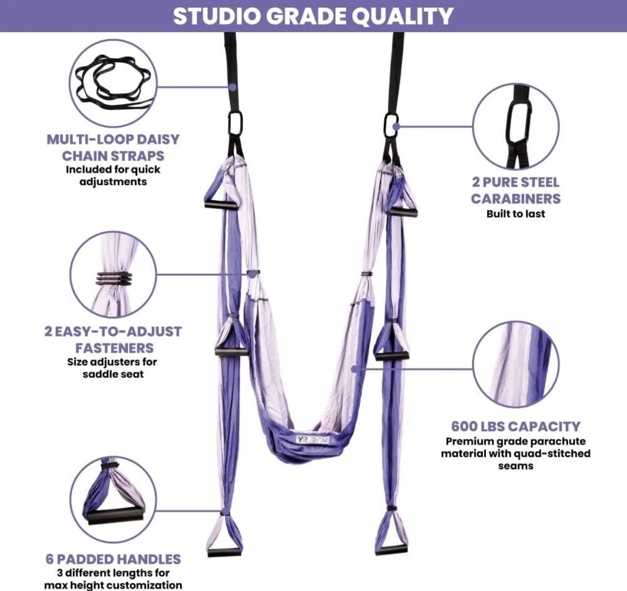 Yoga Swing Set for Home & Outdoor | Easy Setup for Strength, Balance & Back Pain