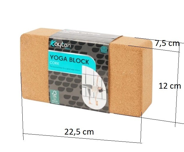 Kaytan Yoga Block Yoga Block Cork Natural Yoga Block Fitness Pilates Meditation