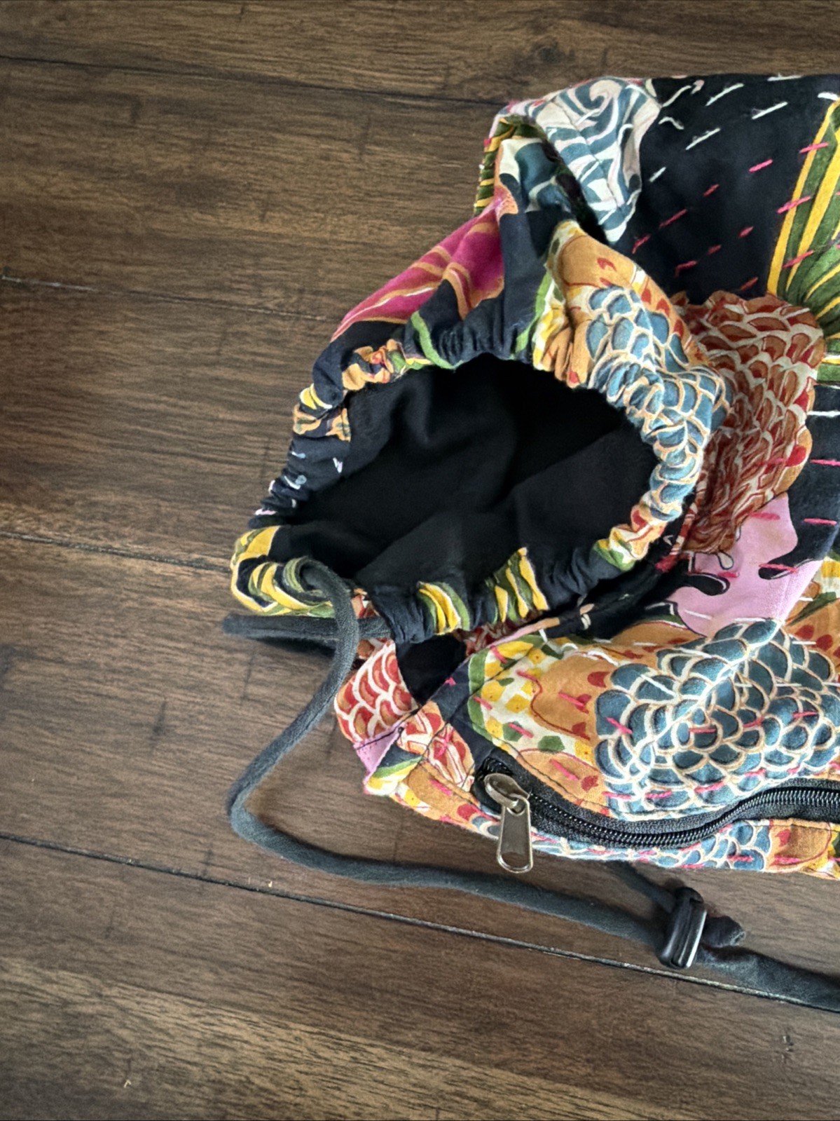 prAna Boho Yoga Bag Mat Holder Adjustable Sling Strap Zip & Drawstring Pockets