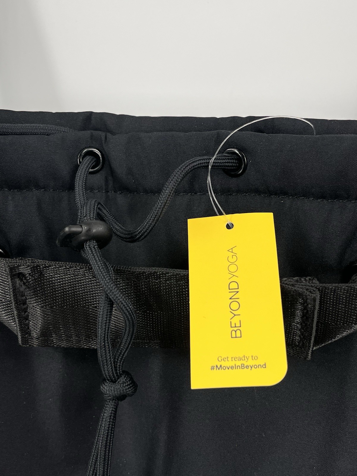 BEYOND YOGA Black Convertible Drawstring Gym Bag NWT