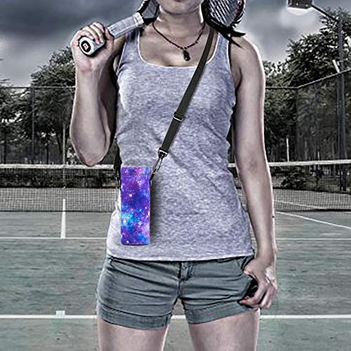 Neoprene/750ML/1000ML Water Bottle Bag Carrier – Portable 500ML Purple Galaxy