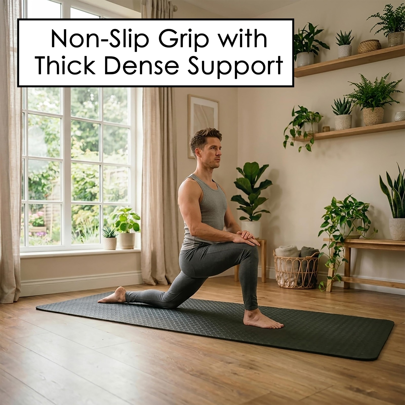Extra Thick Yoga Mat XL 10mm, Extra Large Yoga Mat Extra Wide and Long for Su…
