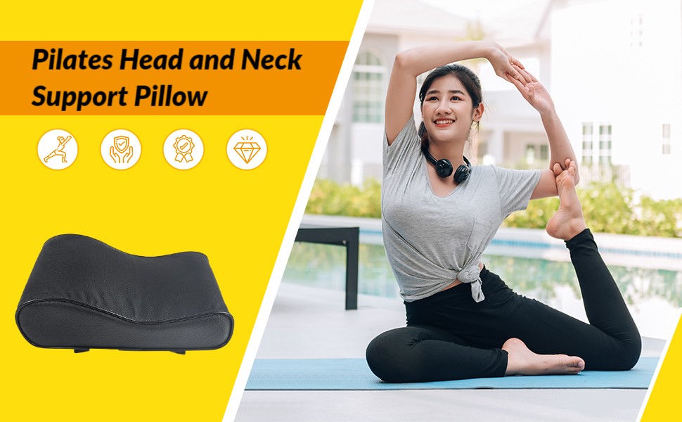 Pilates Reformer Head and Neck Support Pillow Reformer Partner PU Leather