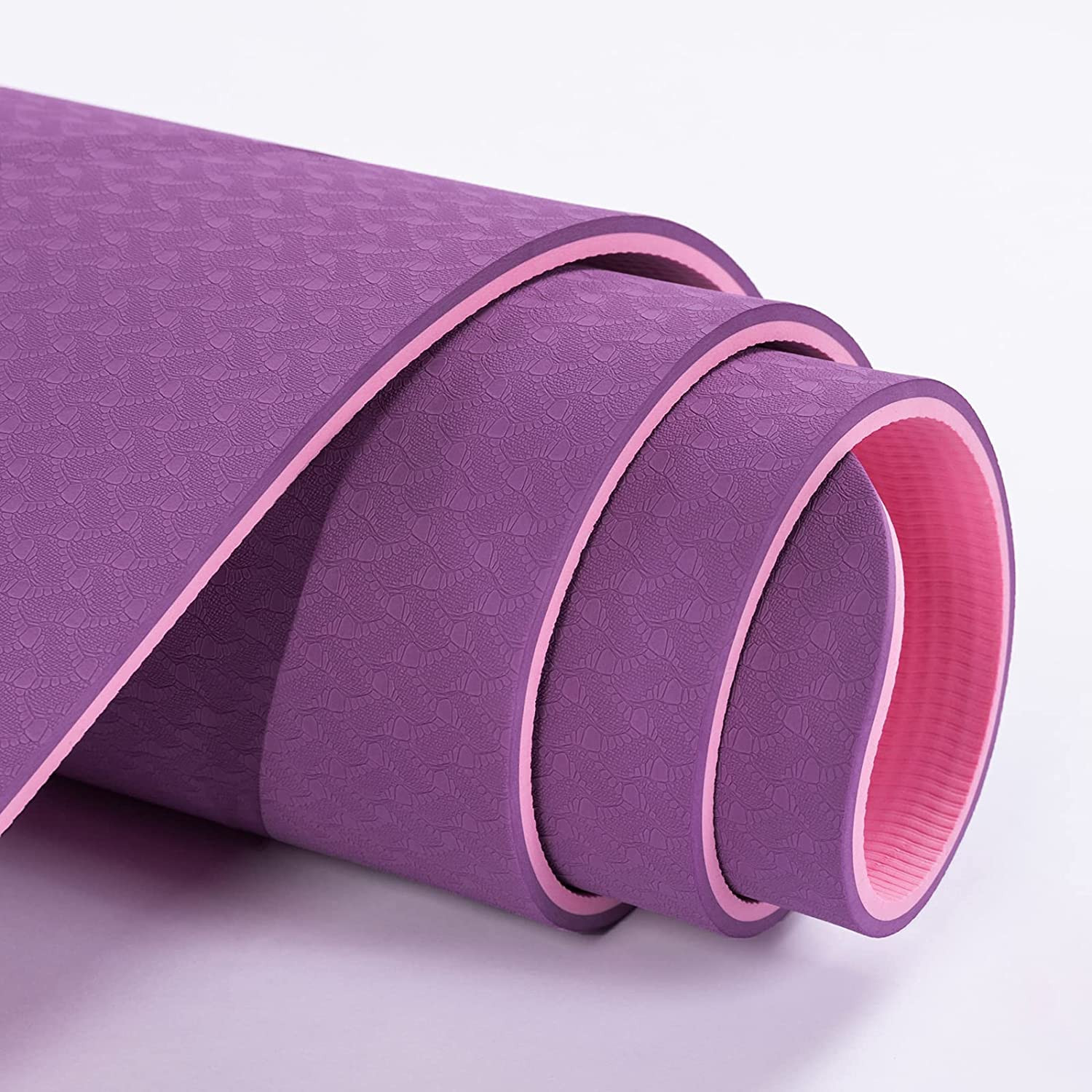 Yoga Mat Non Slip, Pilates Fitness Mats, Eco Friendly, Anti-Tear 1/4&Prime; Thick Yoga