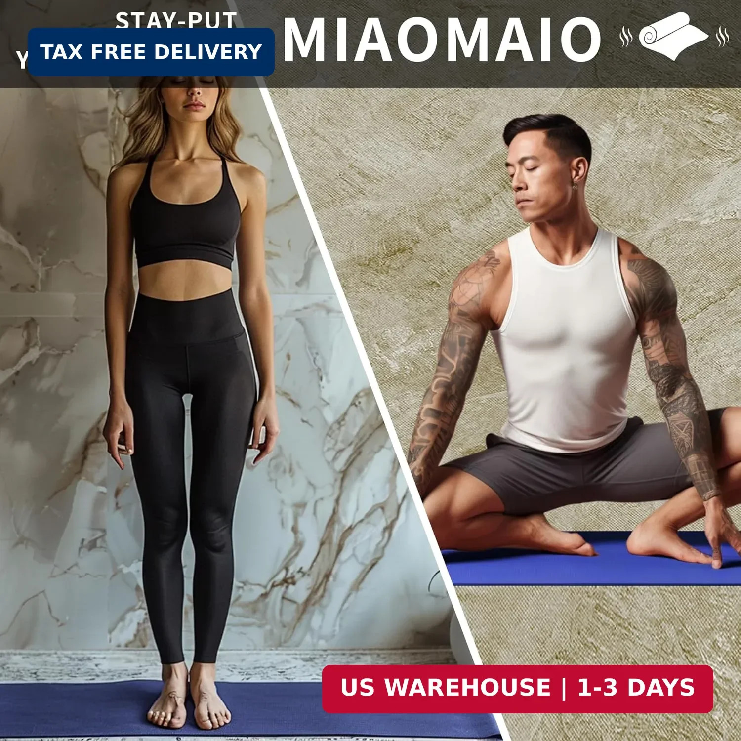MIAOMIAO Non-Slip Hot Yoga Towel Set,Super Absorbent Microfiber in, 24.5&Prime; x 72&Prime;