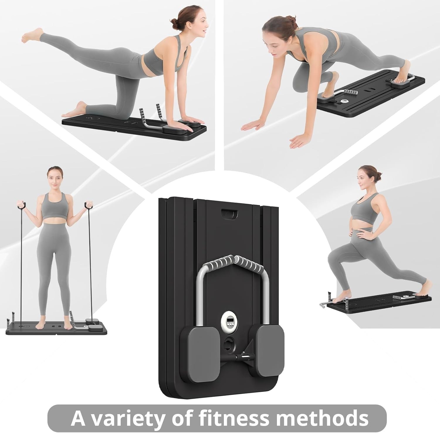 Pilates Board – Pilates Reformer Set, Multi-Purpose Foldable Pilates Reformer…