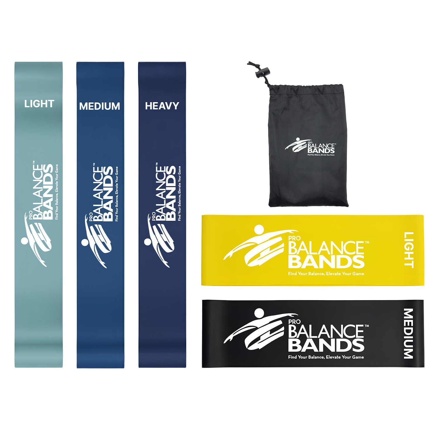 Pro Balance Bands™ – 5 Band Premium Combo Set