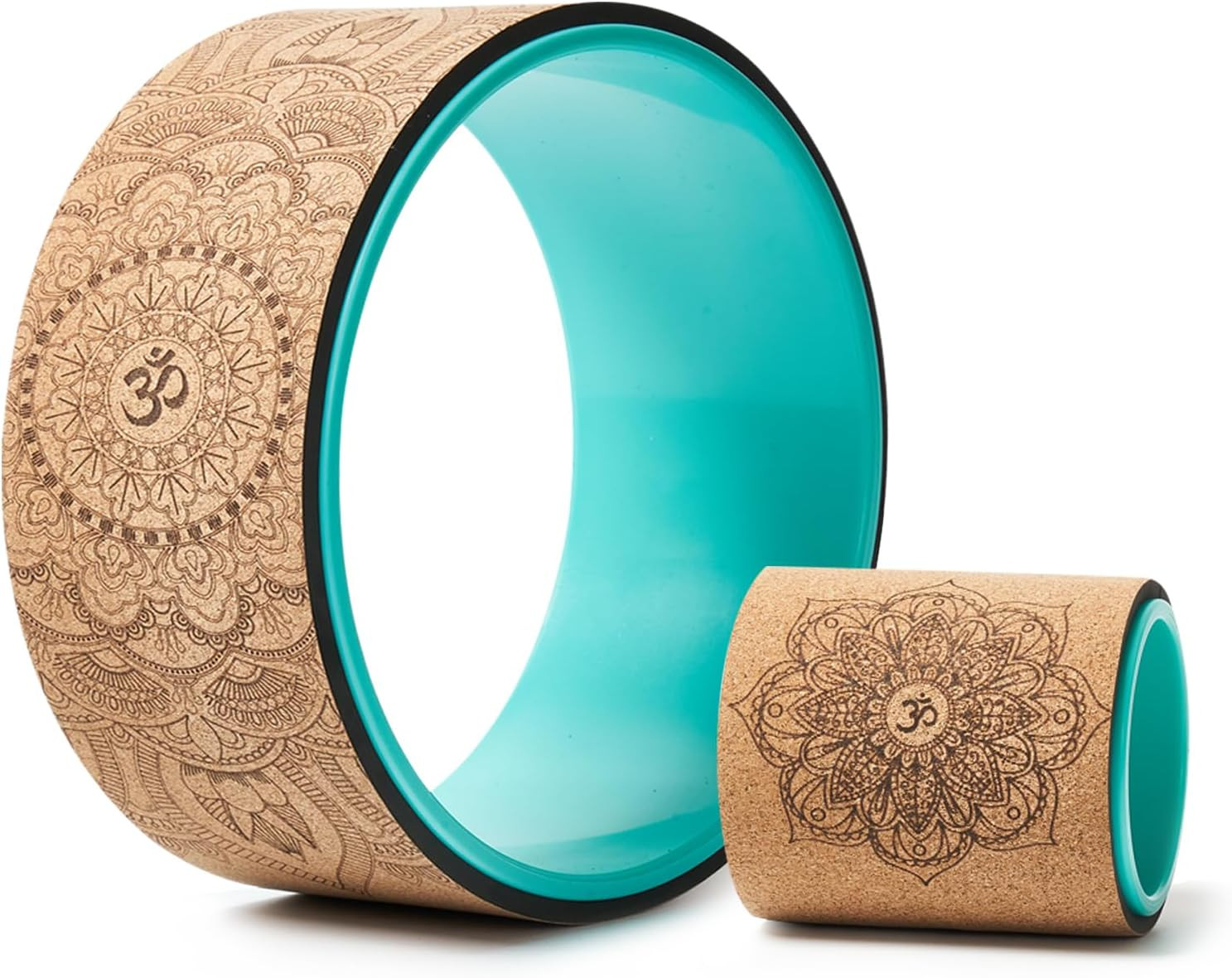 Yoga Wheel Set, Upgraded Back Wheels for Pain Relief & Stretching, Strongest Bac