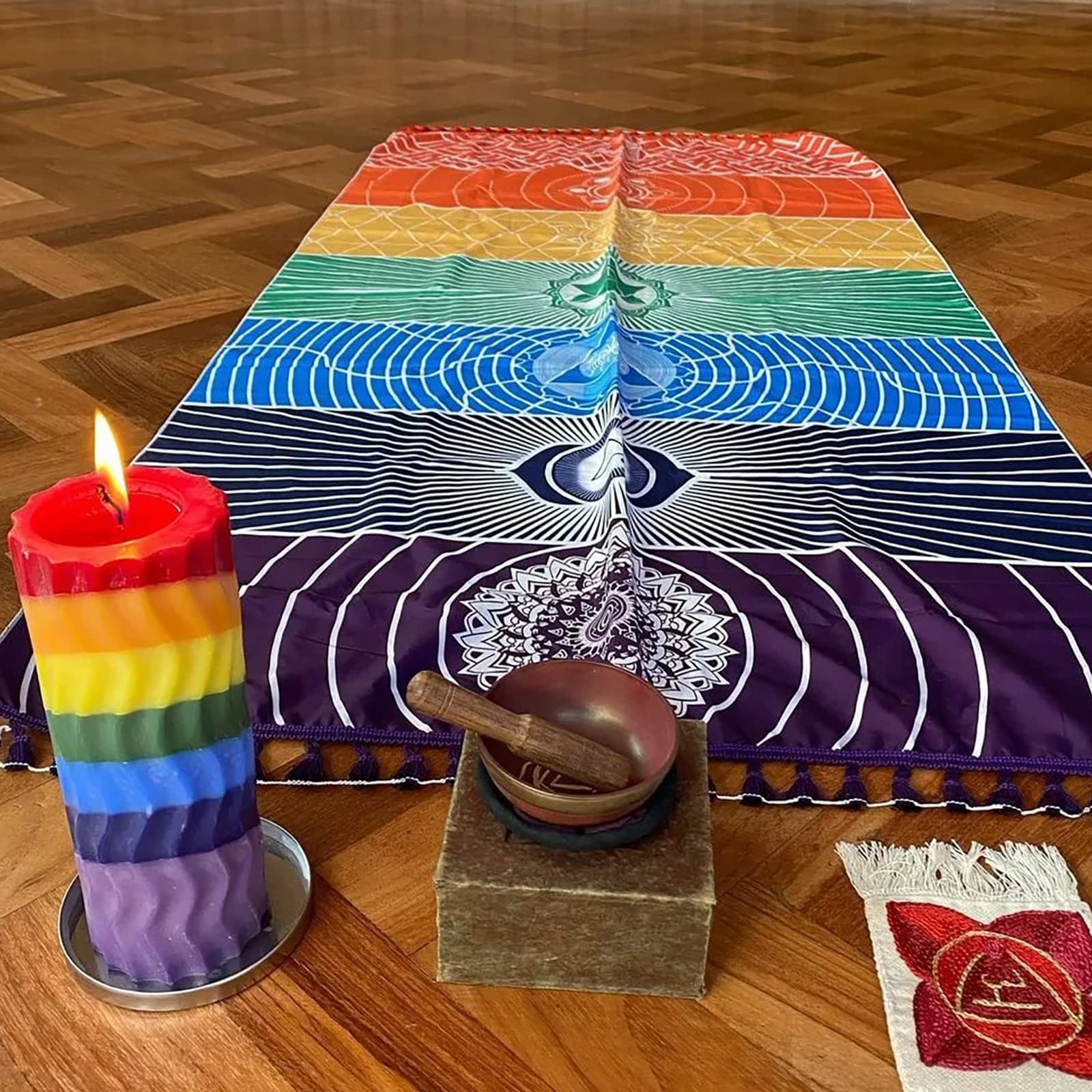 Mexican Yoga Mat Beach Picnic Blanket Chakra Meditation Mat Yoga Rug Sunscree…