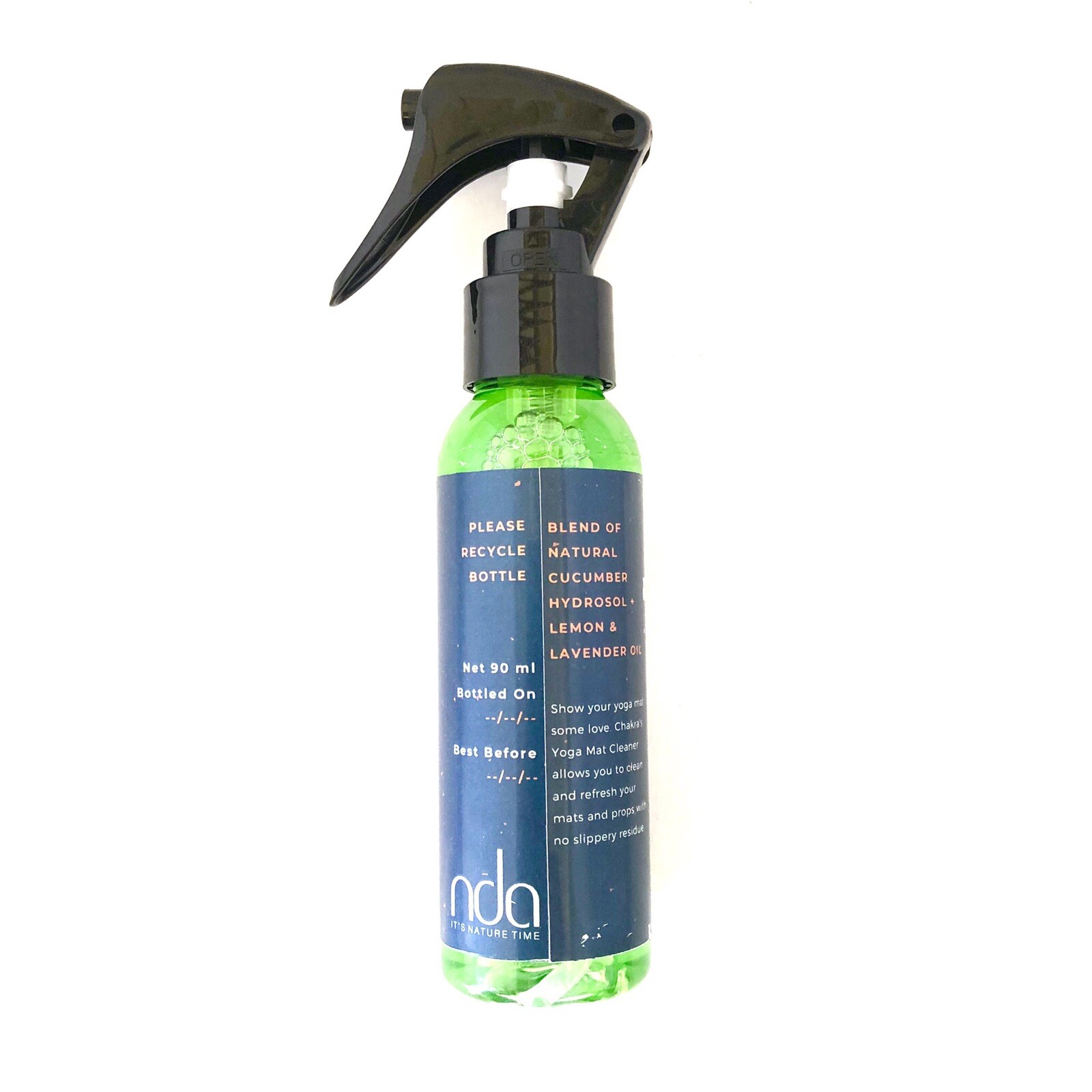 Chakra Yoga Mat Cleaner, Natural Product with Essential Oils 90mL Spray Bottle