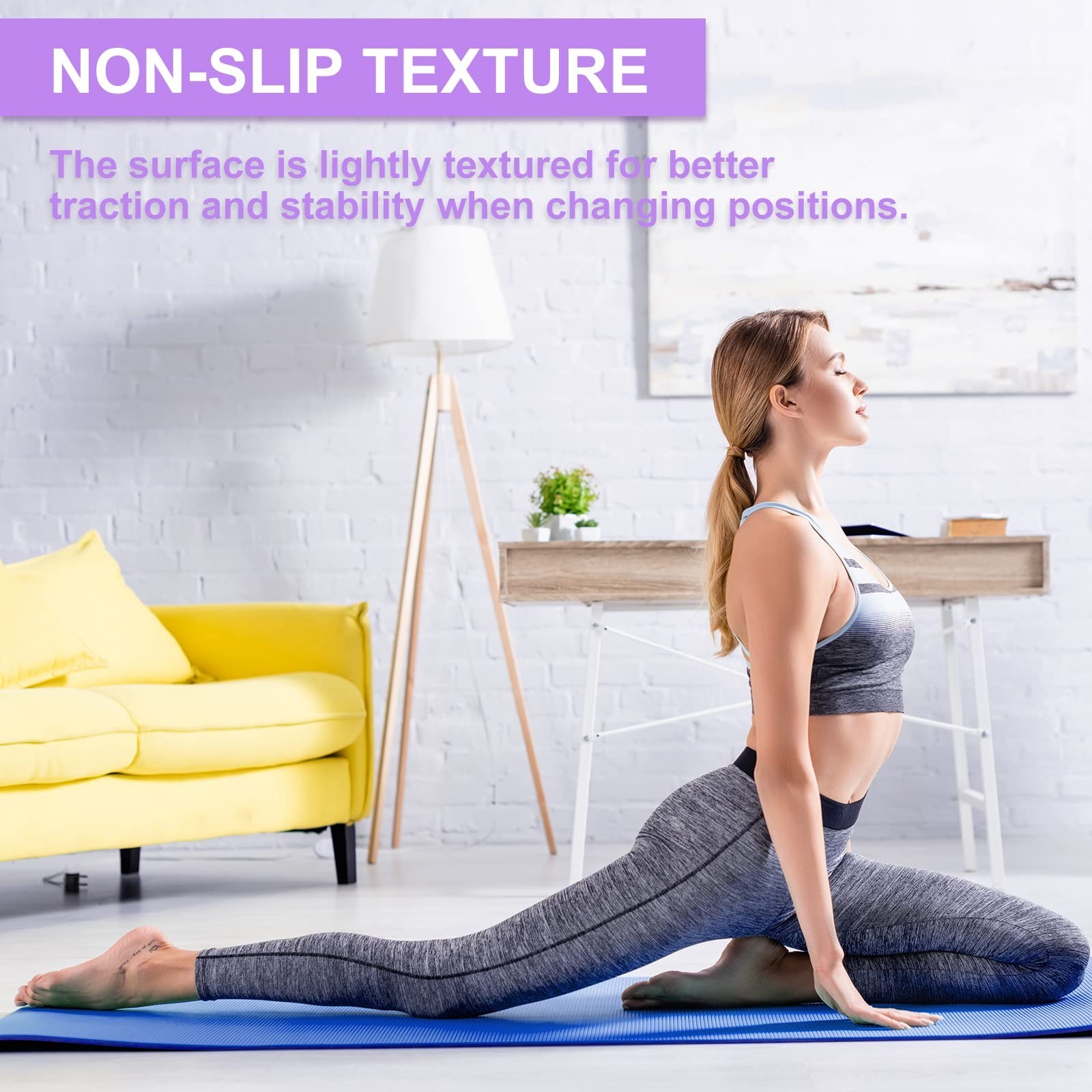 24 Pack 3 mm Thick Yoga Mat Bulk, Non Slip Exercise Workout Fitness Pad for W…
