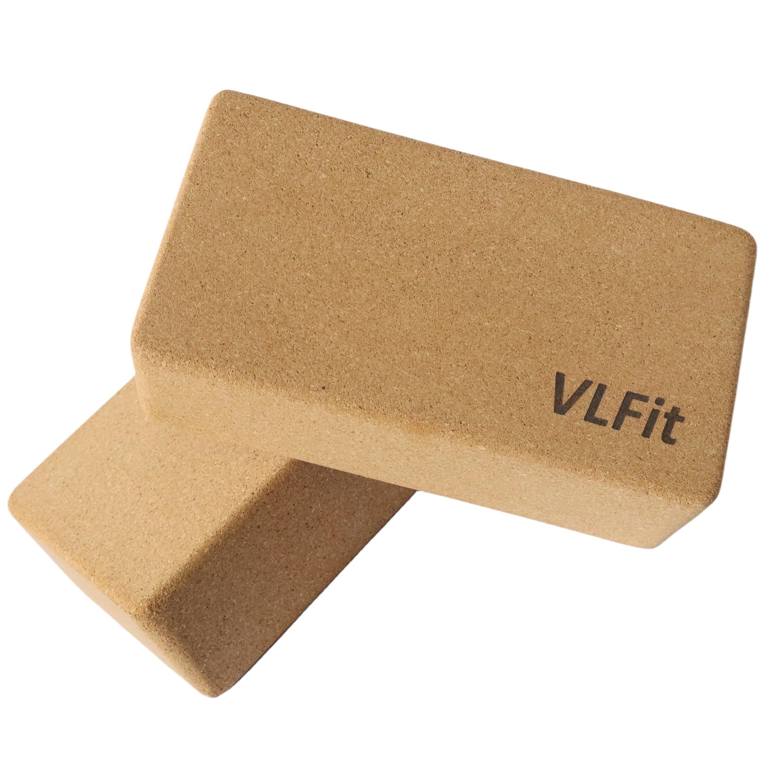 Yoga Blocks Set of 2 | Cork Yoga Blocks | 23 x 15 x 7.5 cm Each Yoga Block | Mi…