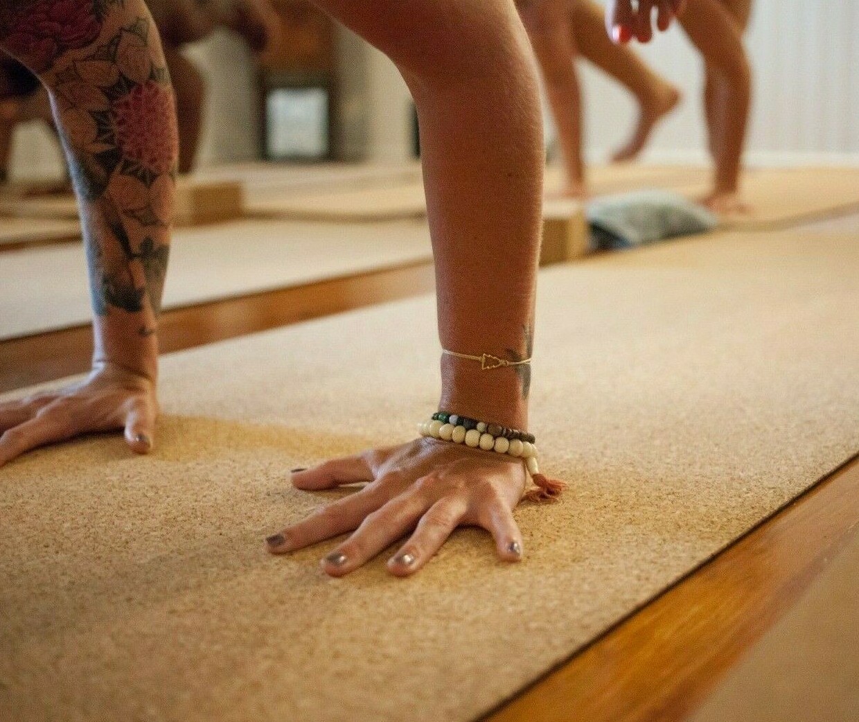 NEW Non-Slip Cork Yoga Mat 3.5mm, 70×25 inch Antimicrobial Light