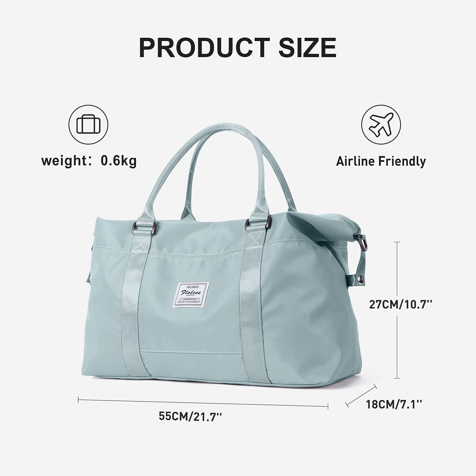 Sport Travel Duffle Bag Large Gym Tote Bag for Women, Weekender Carry on Bag …
