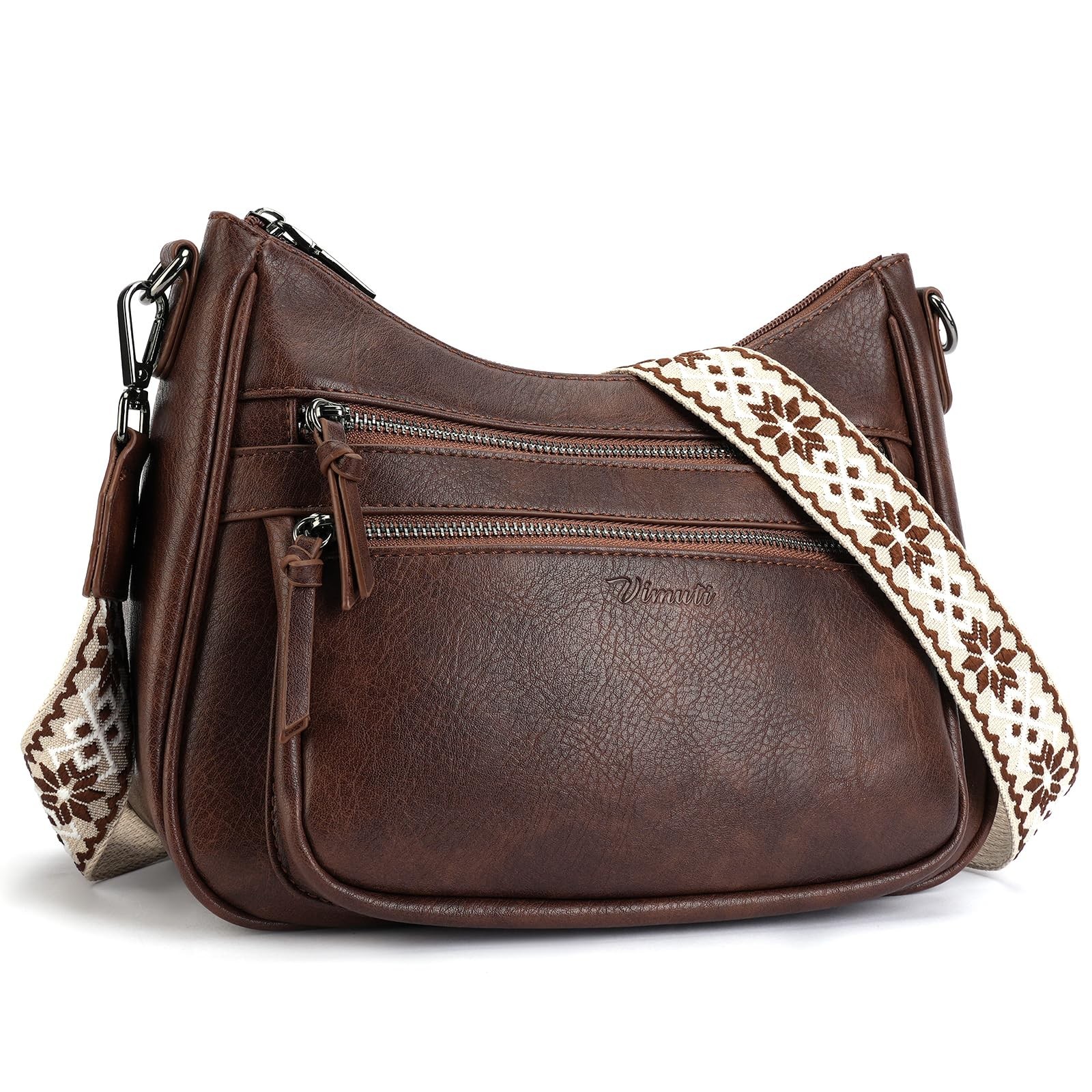Crossbody Purses for Women Trendy Leather Crossbody Bag,Multi Pocket Shoulder…