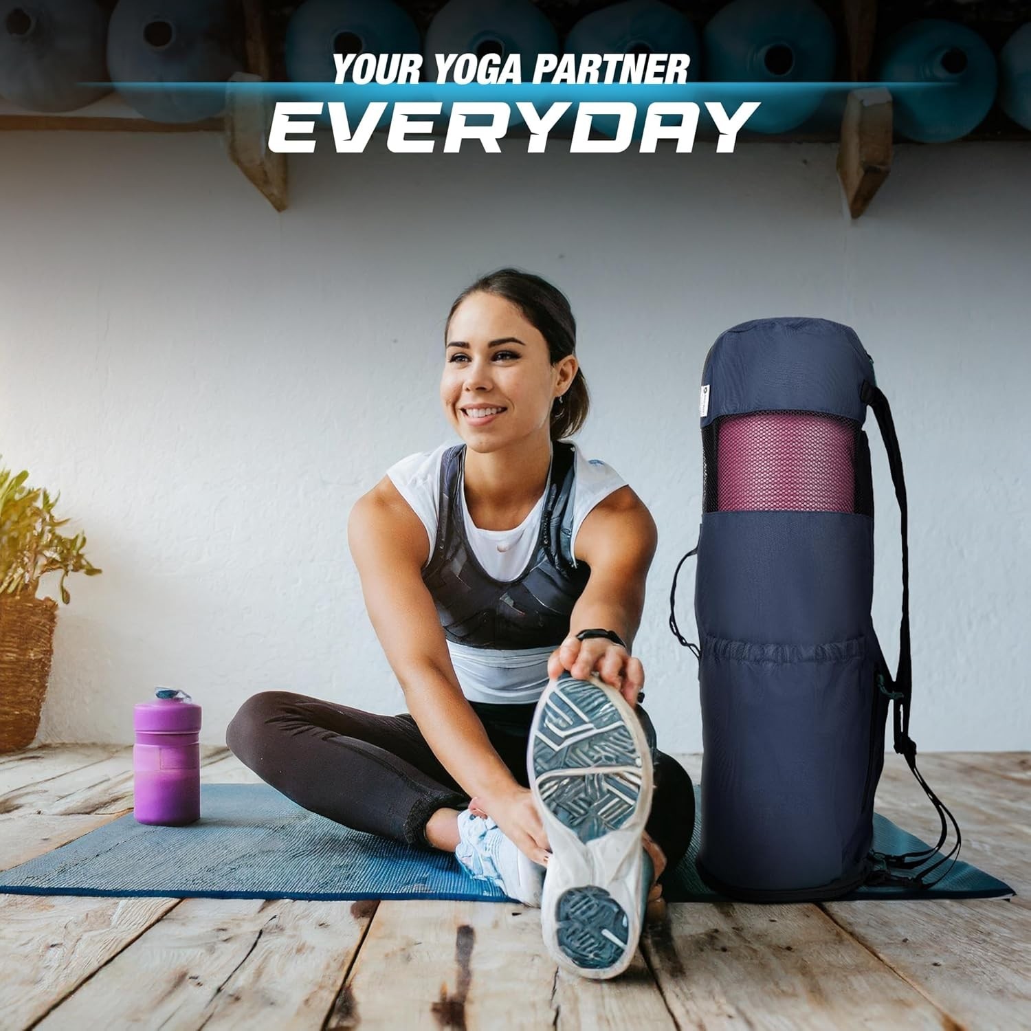 Yoga Mat Bag for Women and Men, Fits Mats and Accessories