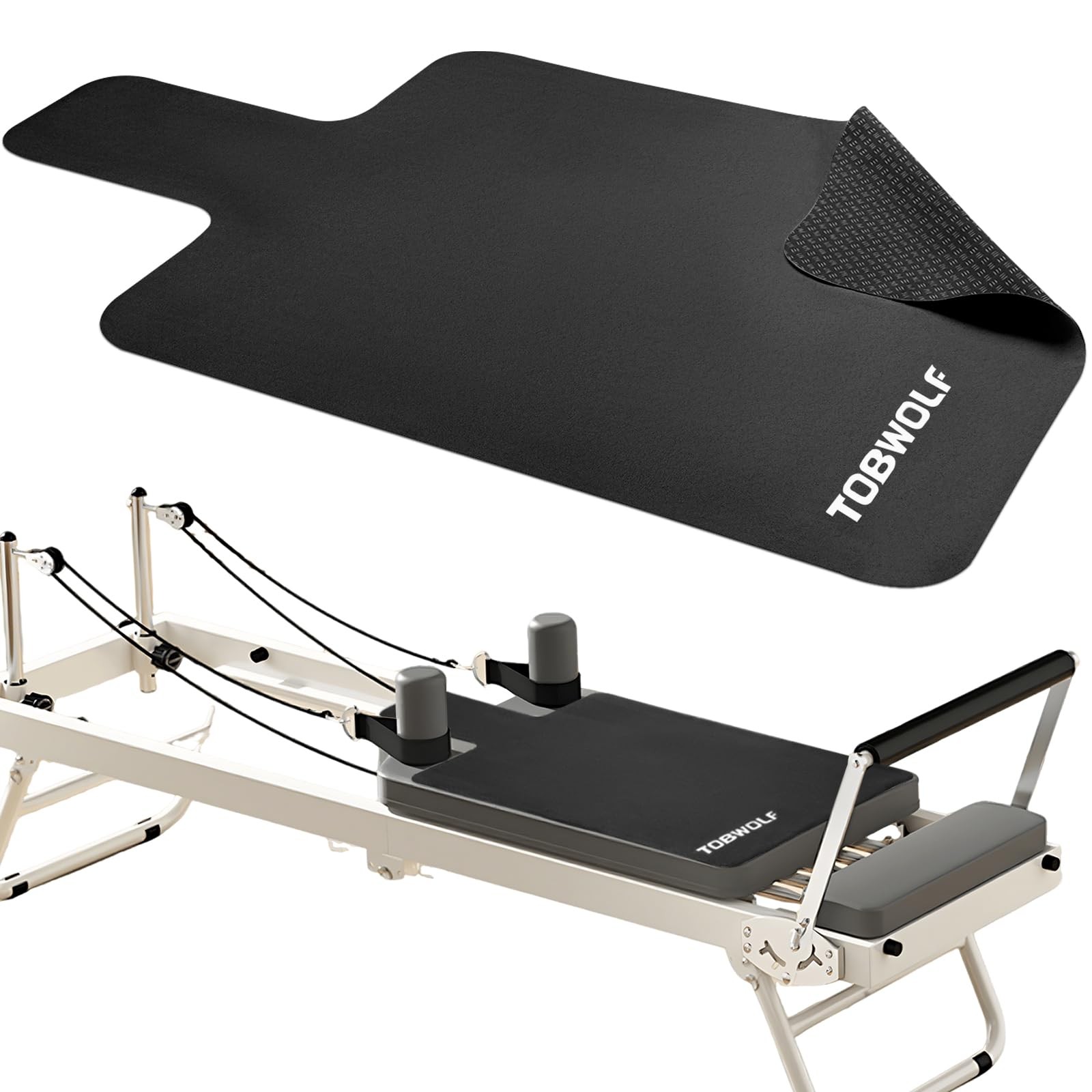 Pilates Reformer Mat Towel 39 »x24 » Non-Slip Sweat-Wicking Suede Surface