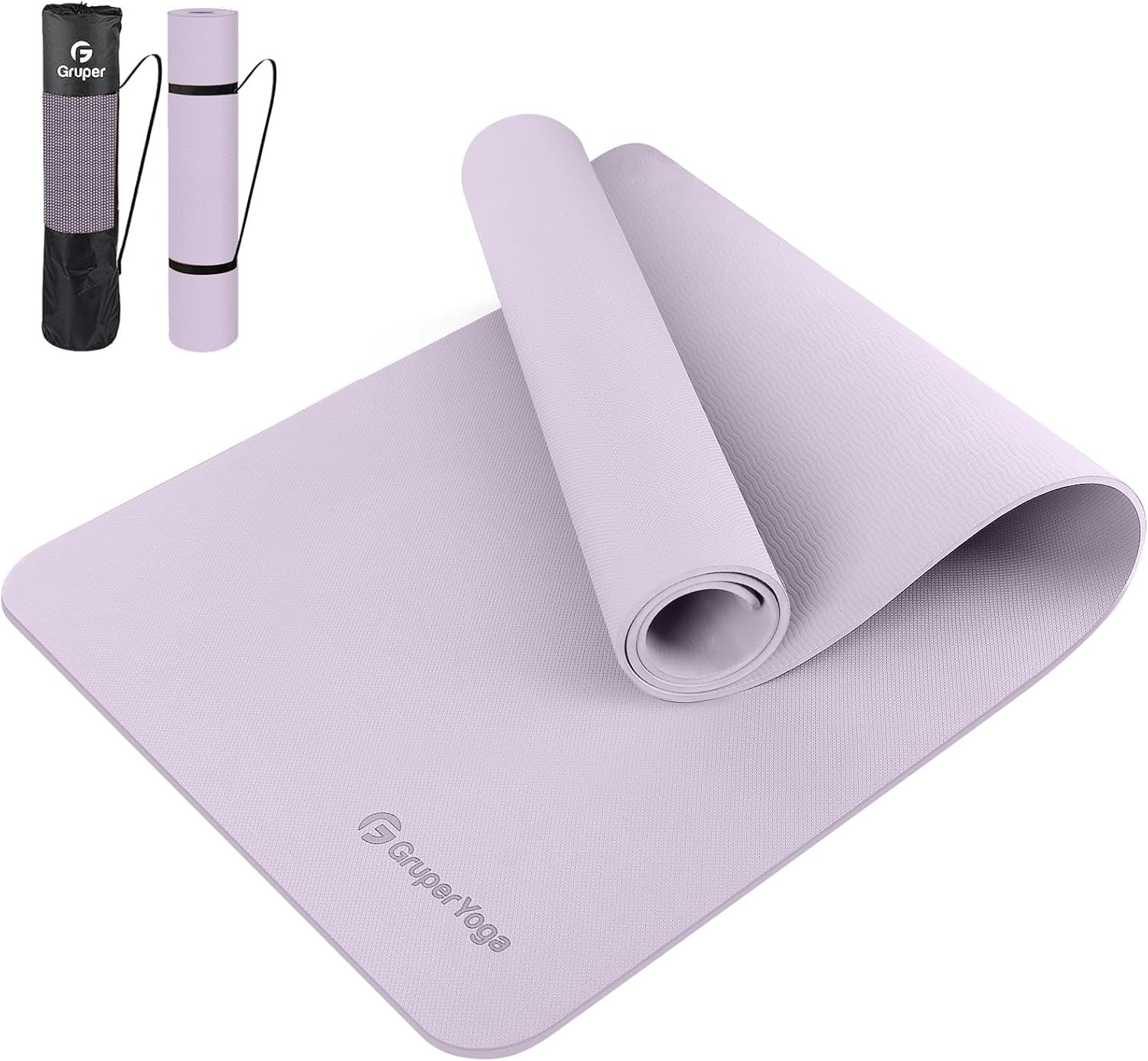 Gruper Yoga Mat Non Slip, 72&Prime;L X 24&Prime;W X 0.24&Prime;/0.32&Prime;TH, Anti-Tear Exercise Mat wi