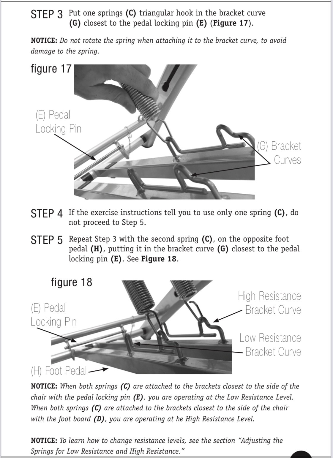 2ea Pilates Malibu / Life’s a Beach Chair Resistance Springs. Extra Heavy Duty!