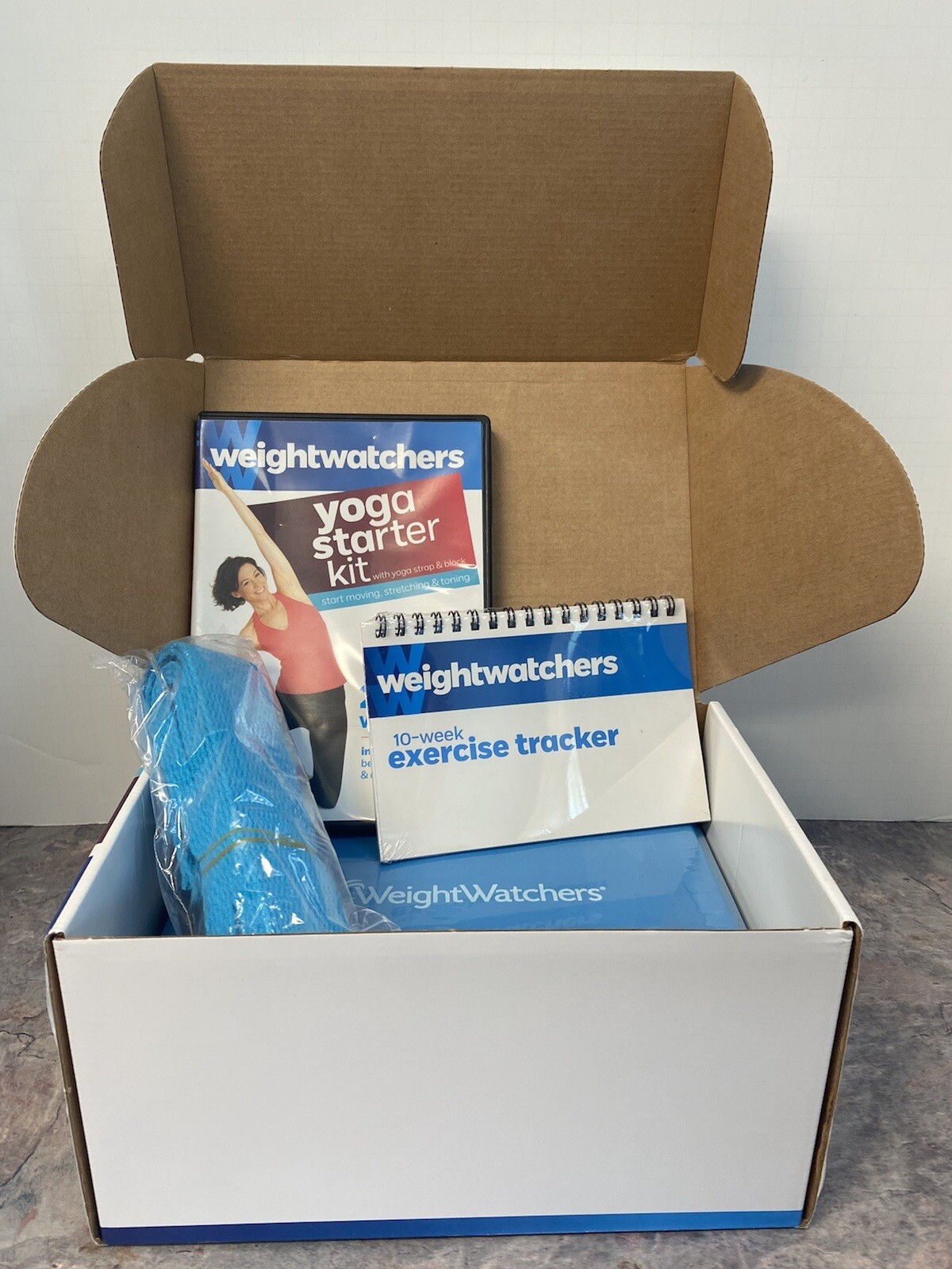 Weight Watchers Yoga Starter Kit With Yoga Strap, Block And 2 DVD Workouts