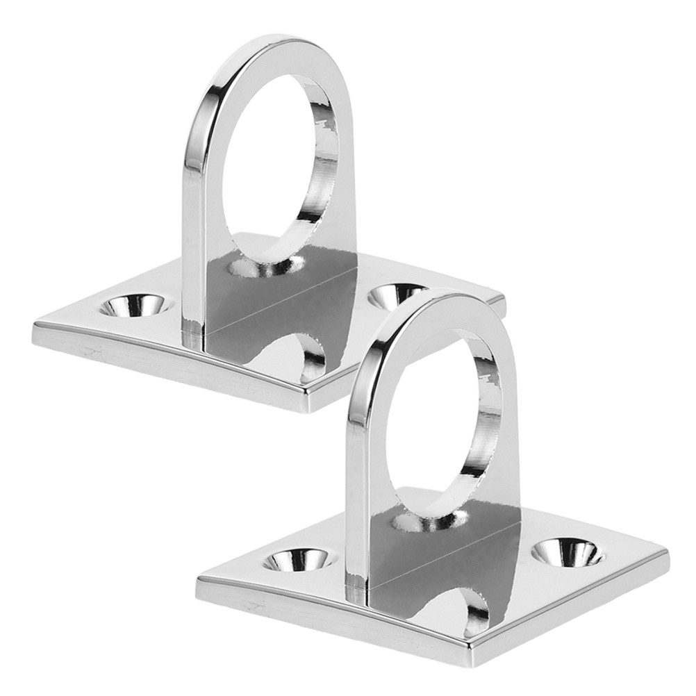 2 Pcs U Shaped Bracket Hooks Hammock Hanger with Mounting Plate Eye Enclosed