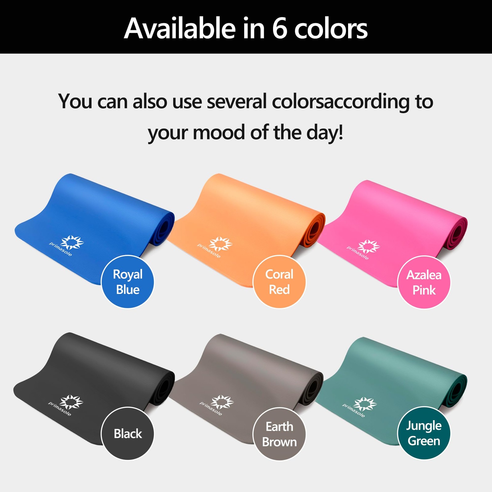Thick Yoga Mat, 1/2-Inch Extra Thick NBR Mat with Enhanced Stability – Textur…