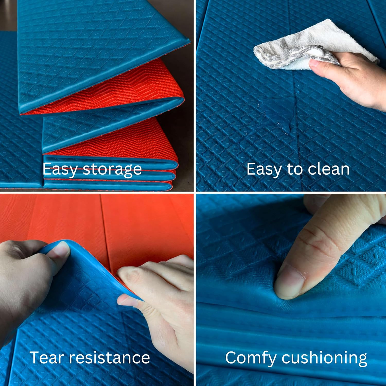 Foldable Yoga Exercise Mat – Lightweight, Anti-Slip, and Easy to Store for Yoga,