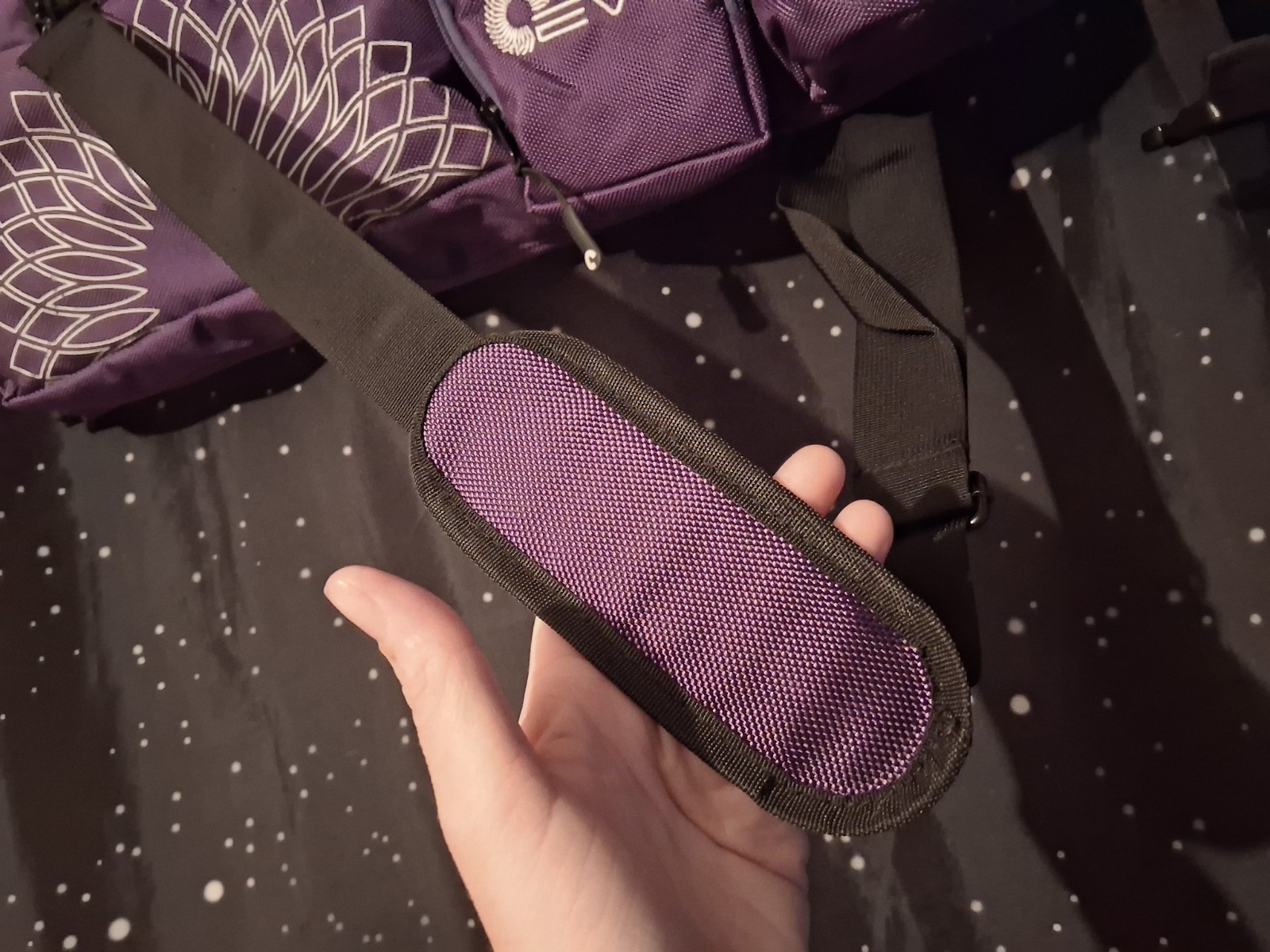 Evo Yoga Matt Carrying Bag Lots of Pockets Water Bottle Slot Purple