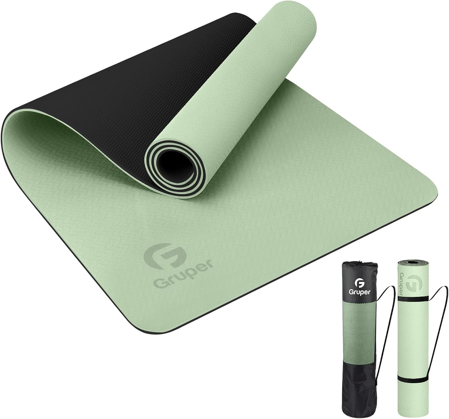 Yoga Mat Non Slip, Eco Friendly Fitness Exercise Mat with Carrying Strap,Pro Yog