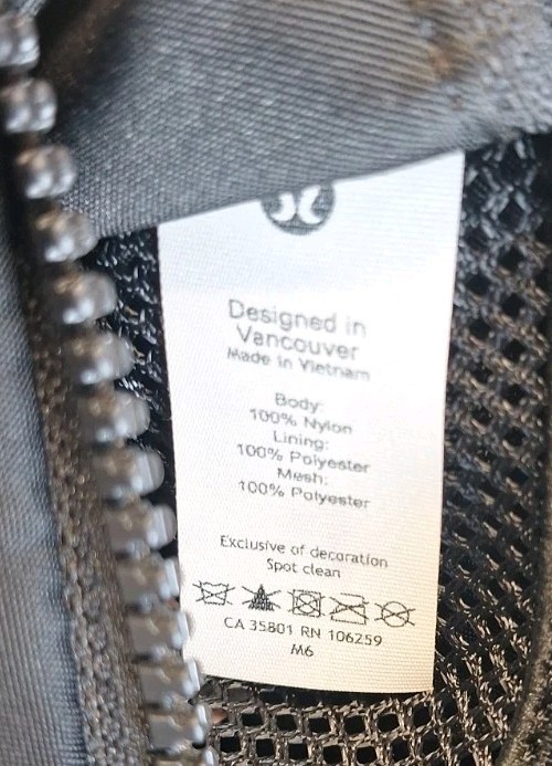 Lululemon Stow and Flow Mat Strap Bag Logo One-Size Black Crossbody OUT OF STOCK