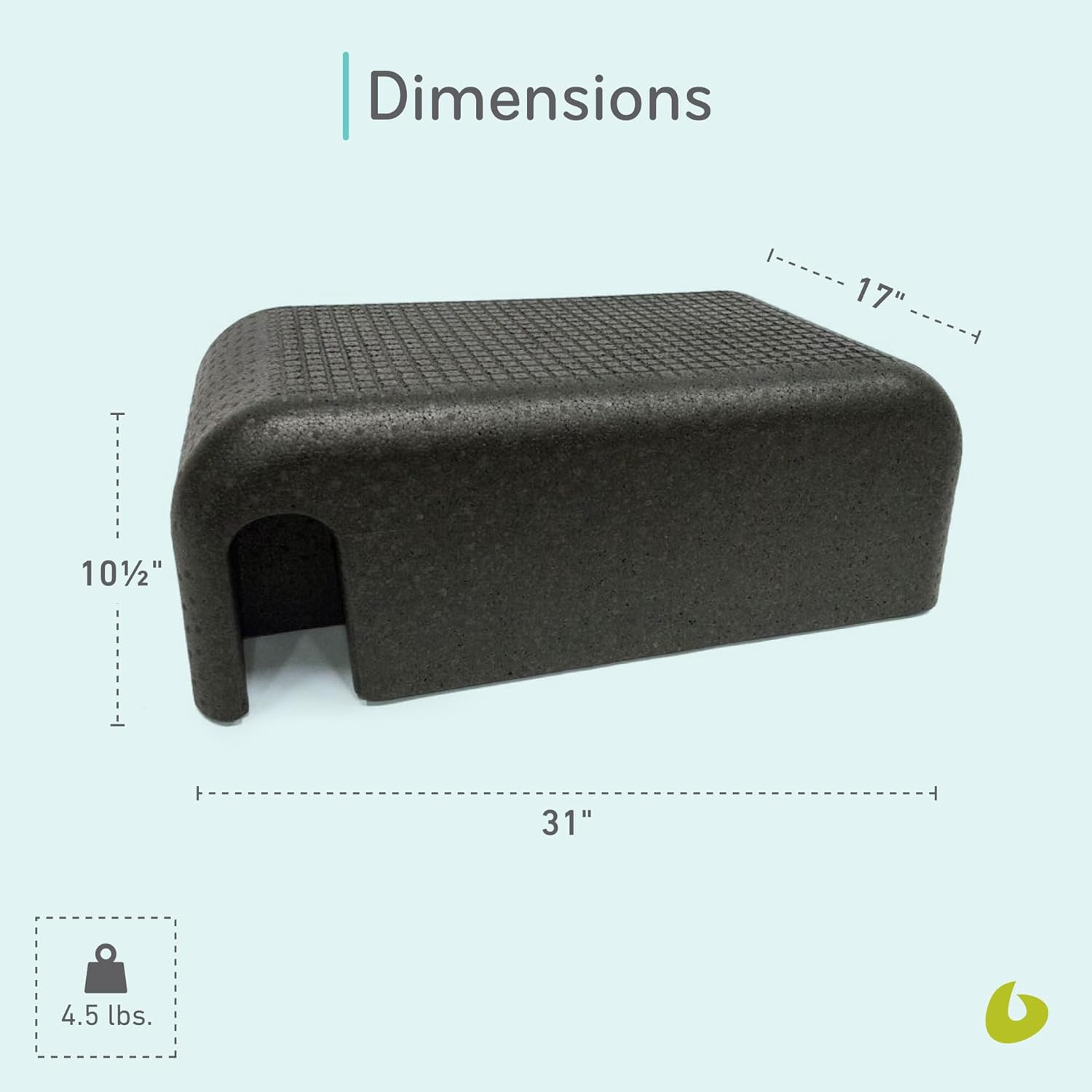 Pilates Sitting Box for Reformer — Lightweight Foam Exercise Box for Long-Box, S