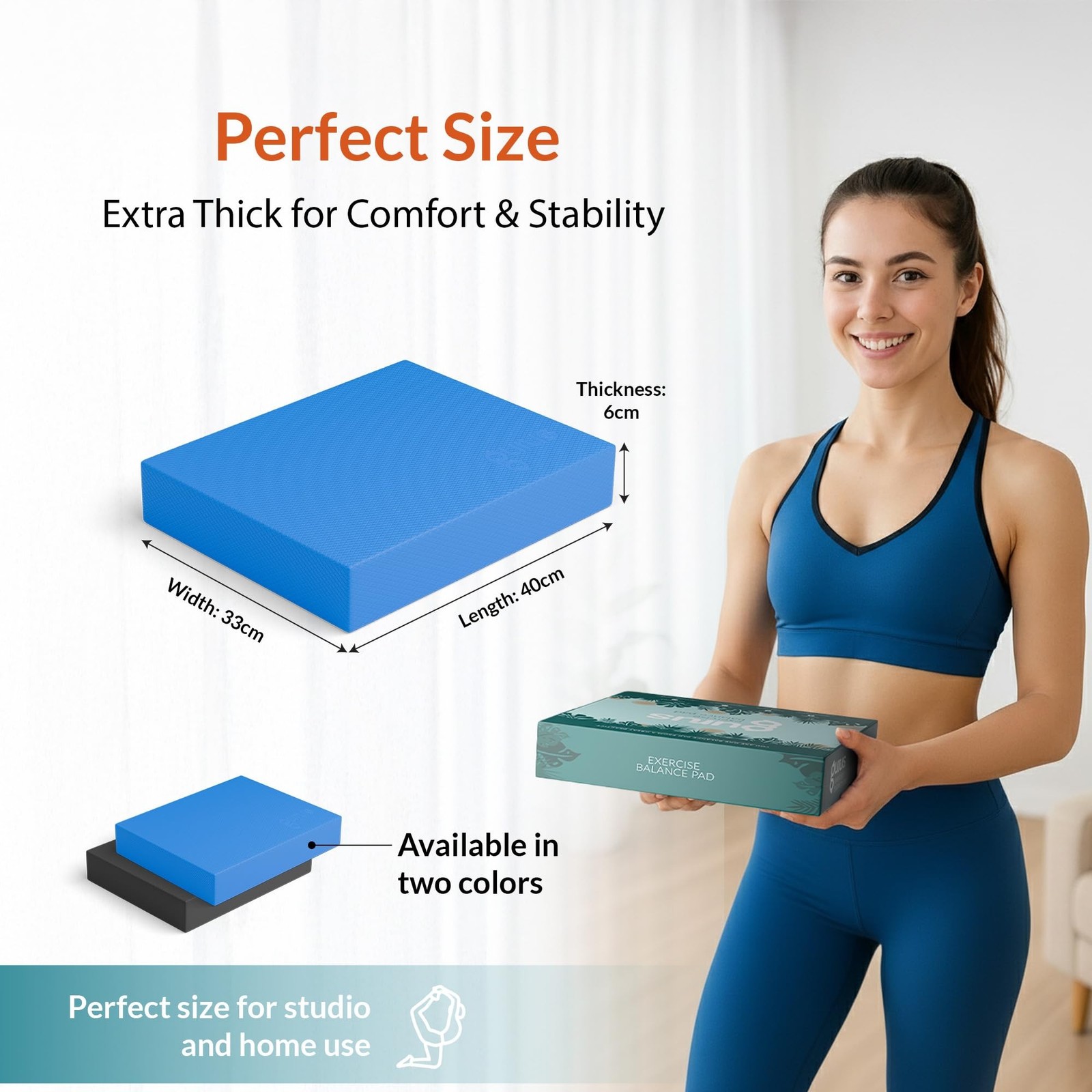 Gurus Balance Pad – High-Density Foam Balance Pad Physical Therapy for Sta